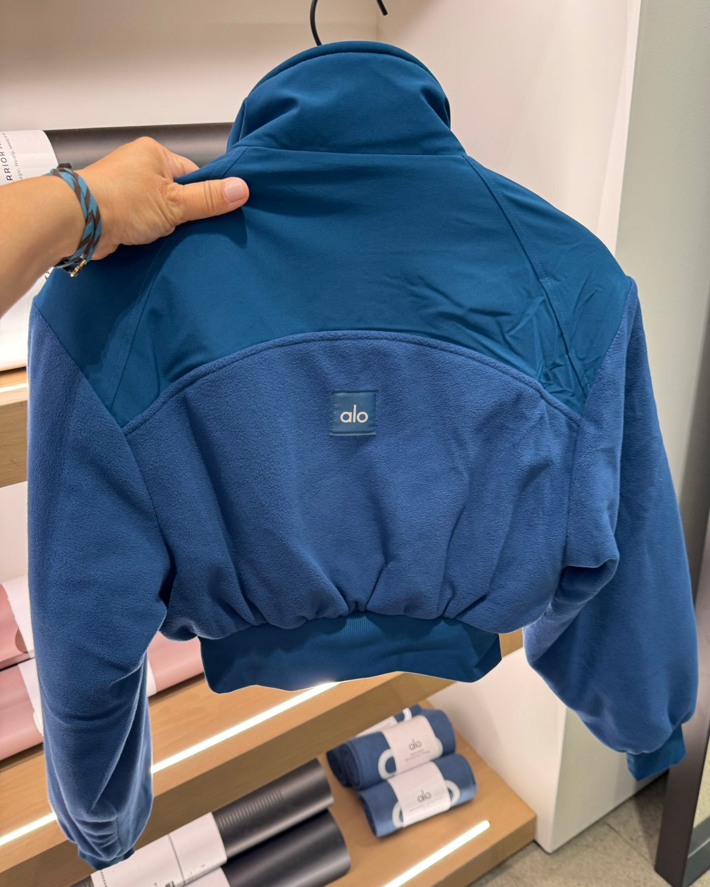 Polar Fleece Cropped Wintry Mix Jacket