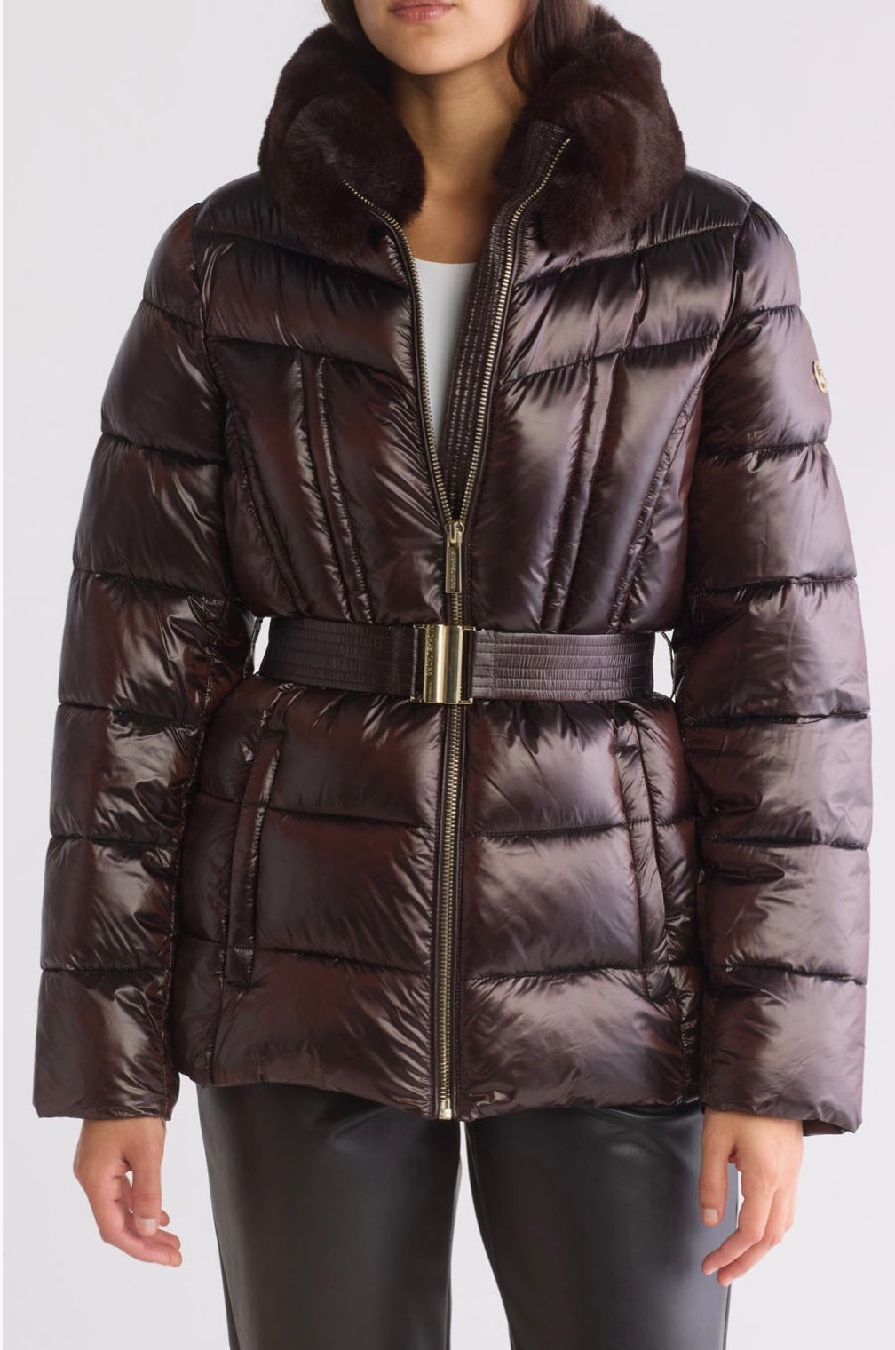 Michael kors faux fur puffer jacket