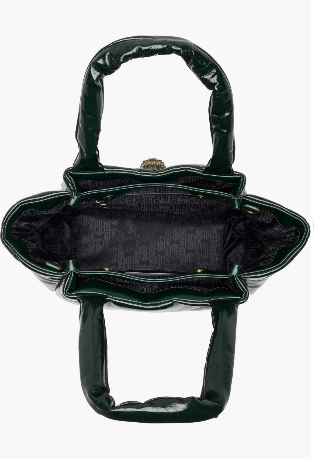 Kurt Geiger mini kensington puff top handle shopper bag/yeşil