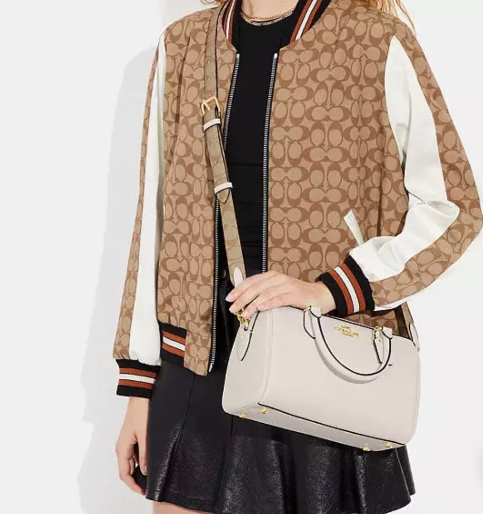 Rowan Satchel Bag With Signature Canvas Strap