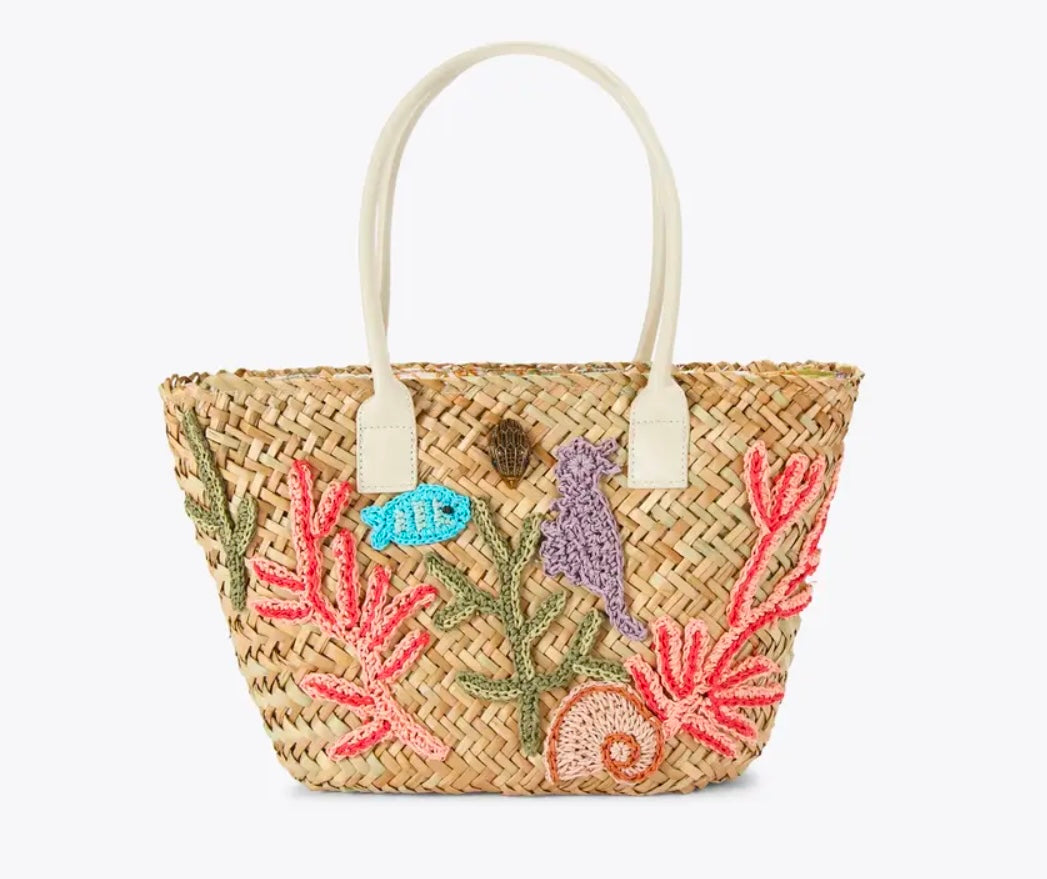 KENSINGTON STRAW BASKET BAG