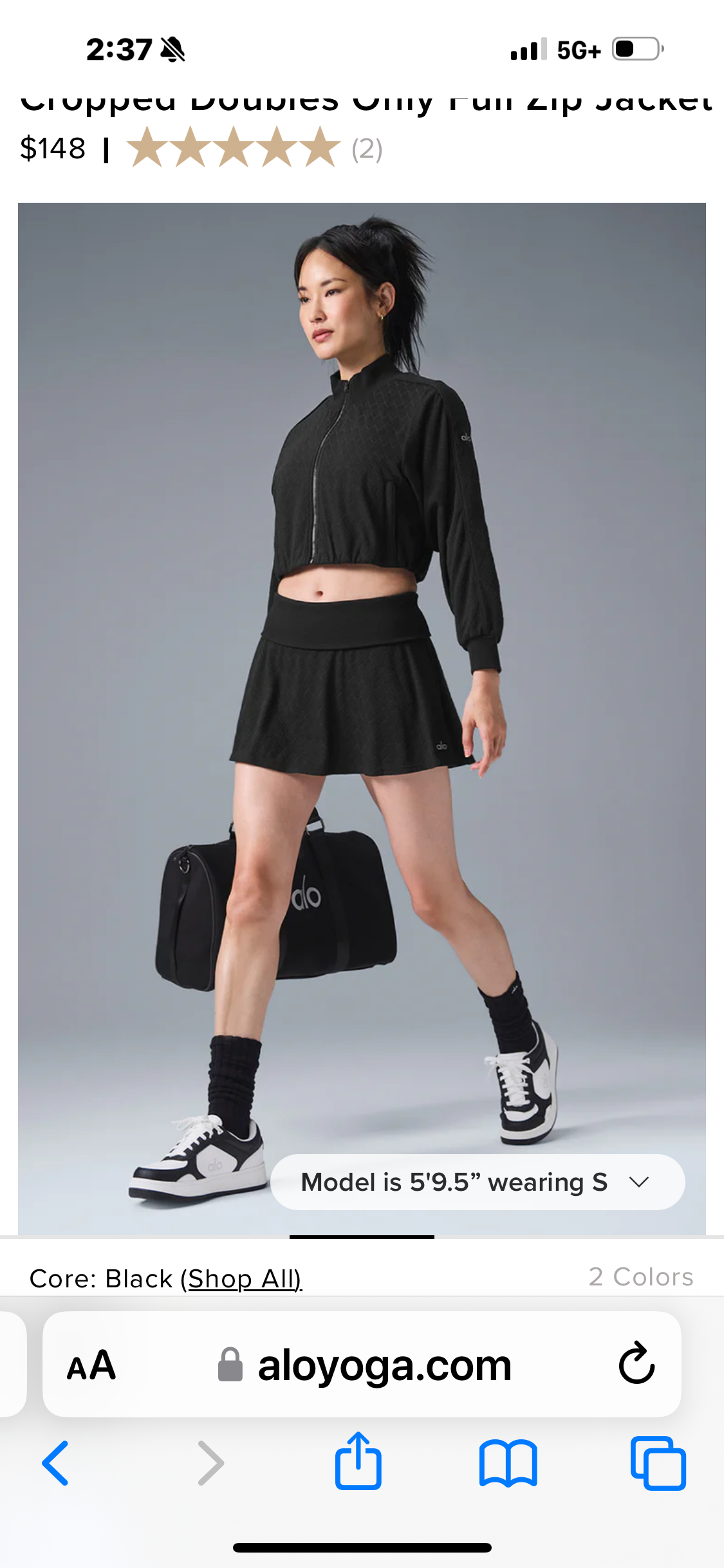 Cropped Doubles Only Full Zip Jacke