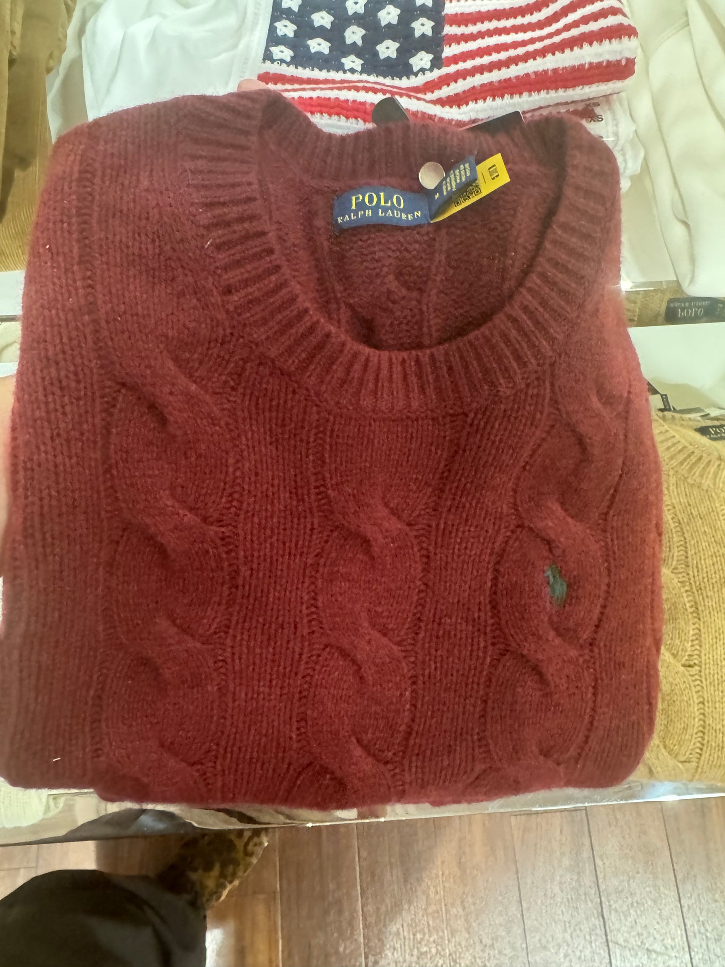 Ralph lauren yün+cashmere kazak