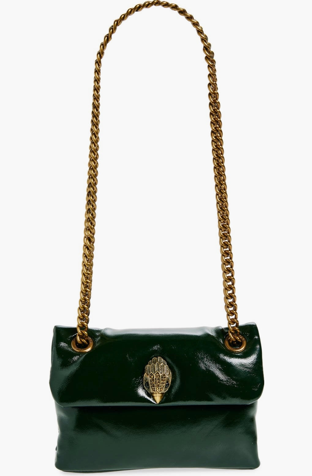 Kurt Geiger mini kensington leather bag/Open Green