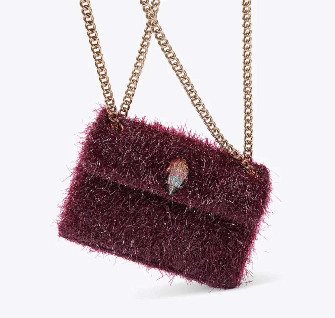 MINI TINSEL KENSINGTON BAG /Bordo