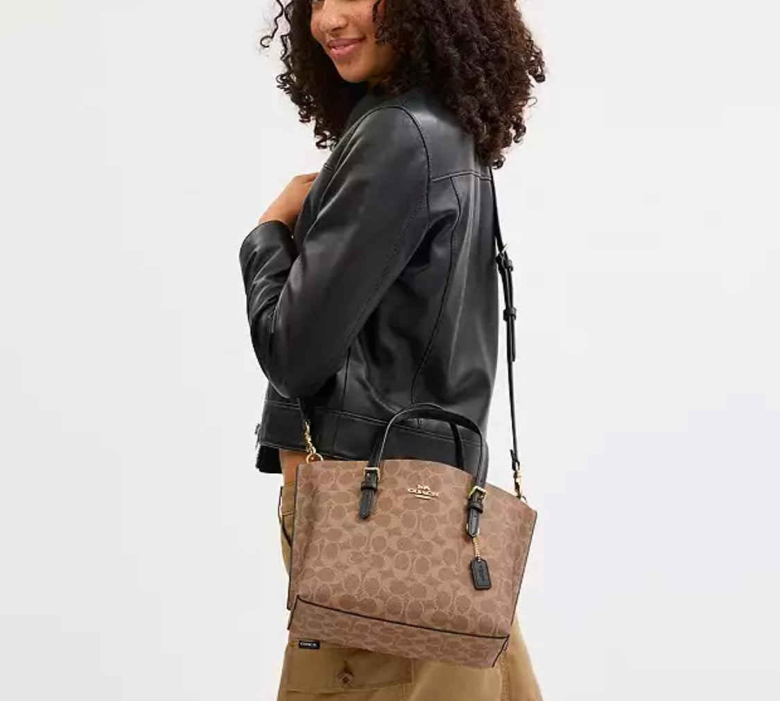 Mollie Tote Bag 25 In Signature Canvas Renkler➡️