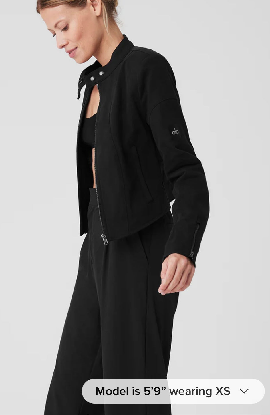 Cropped Full Throttle Moto Jacket
