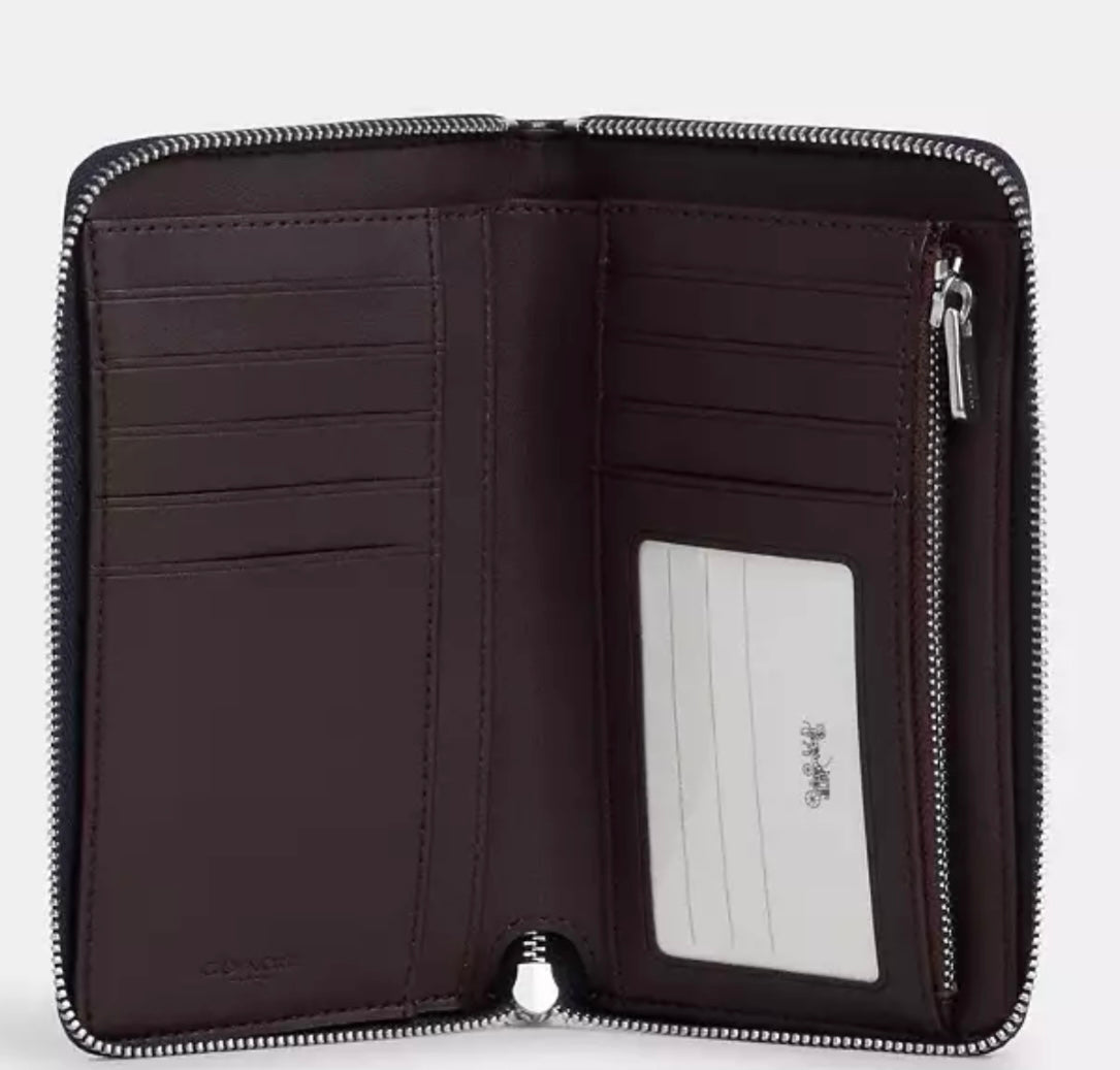 Medium Id Zip Wallet In Signature Canvas