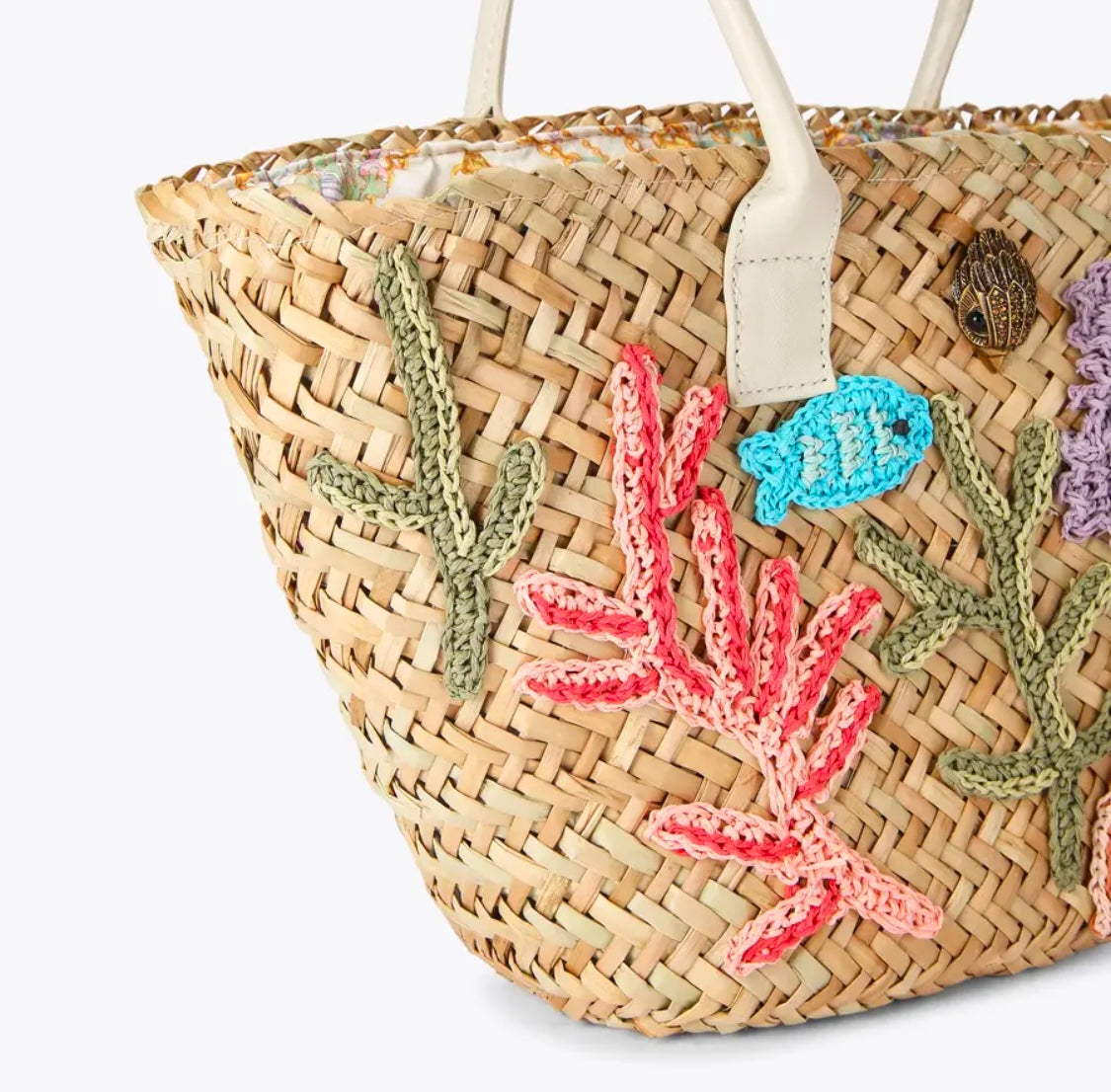 KENSINGTON STRAW BASKET BAG
