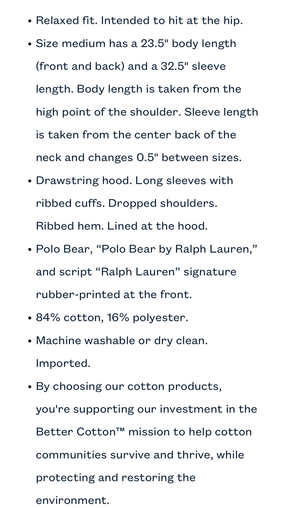 Polo Bear Fleece Hoodie