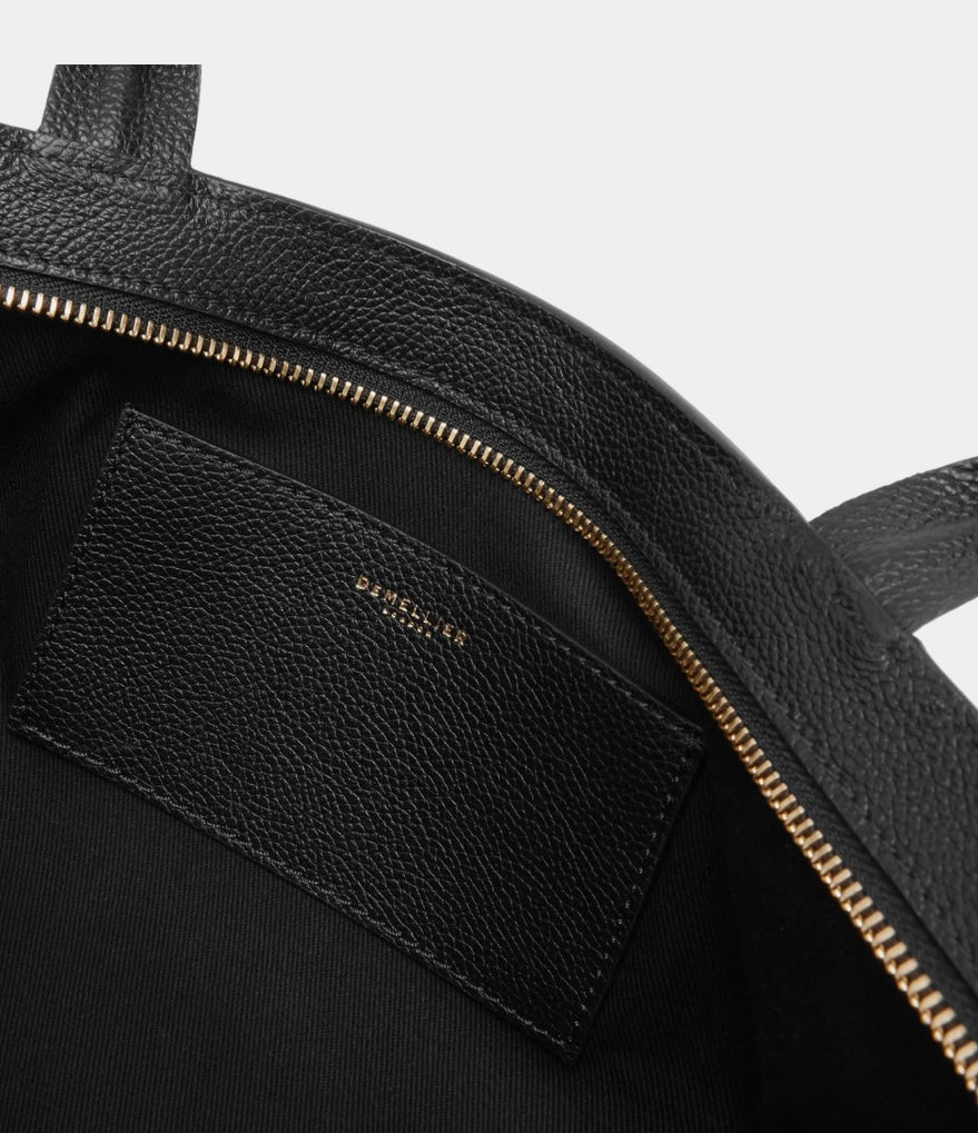 The New York Embossed Leather Shoulder Bag
