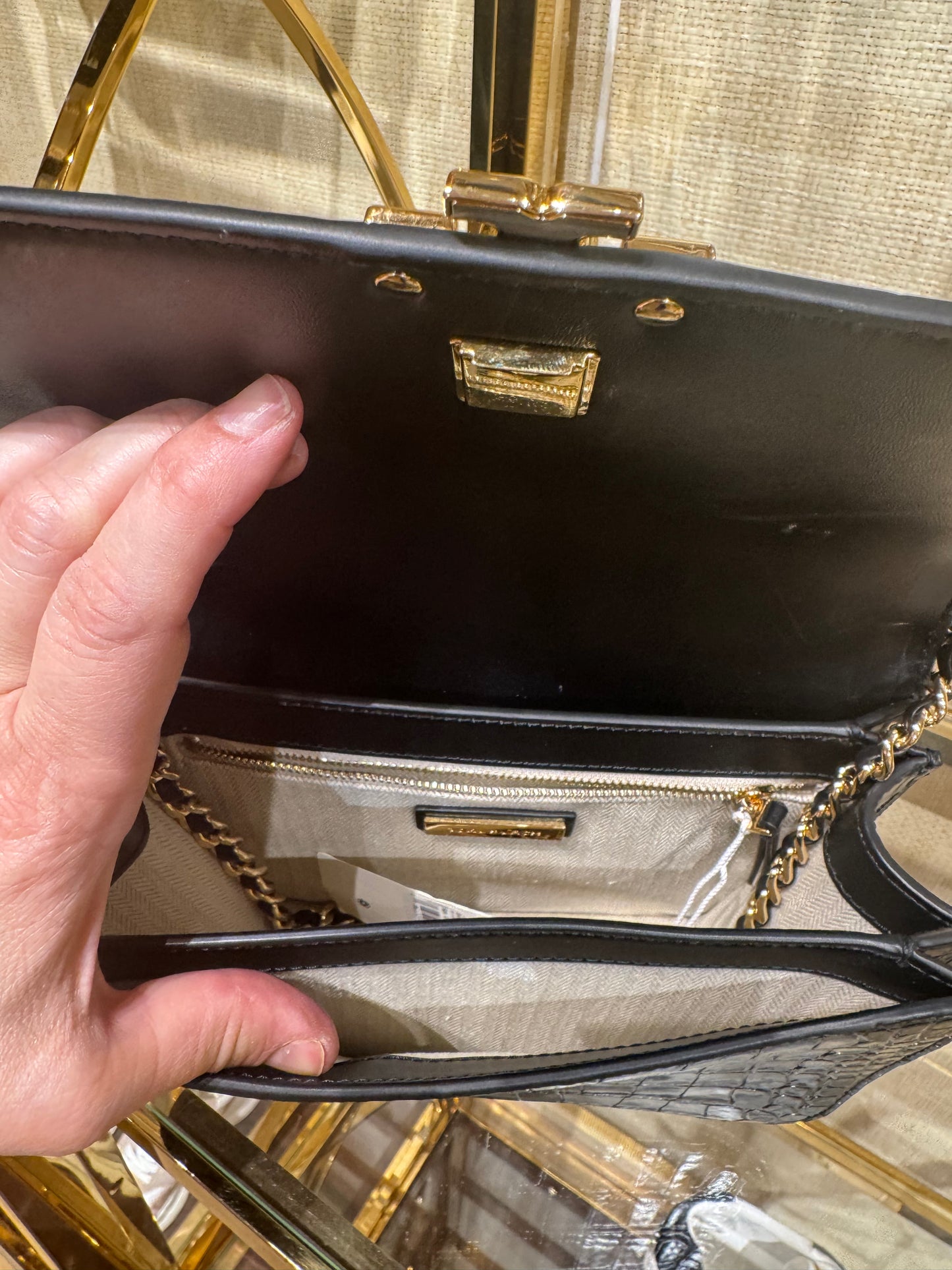 Britten Croco shoulder bag
