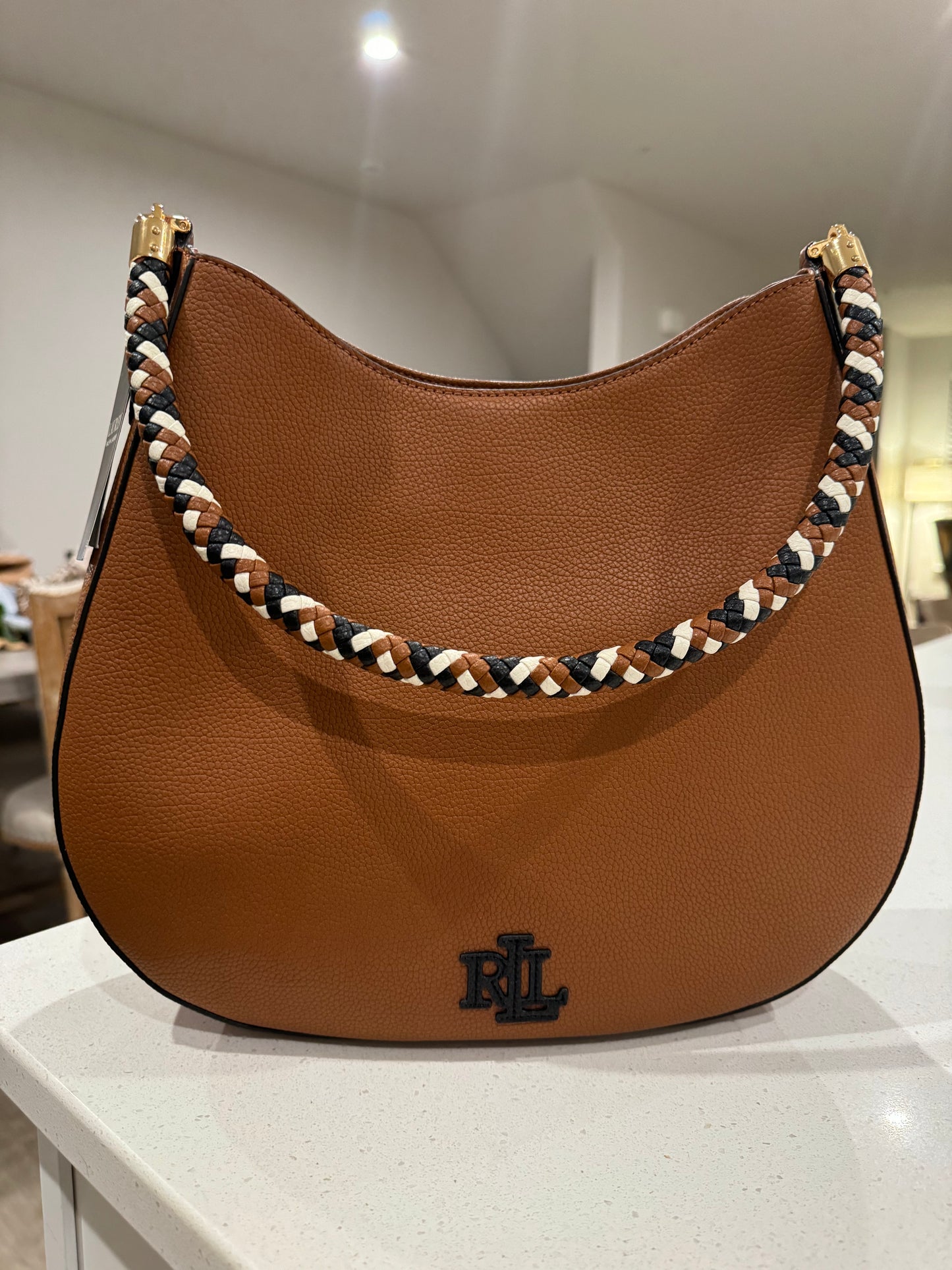 Ralph Lauren deri çanta omuz& crossbody