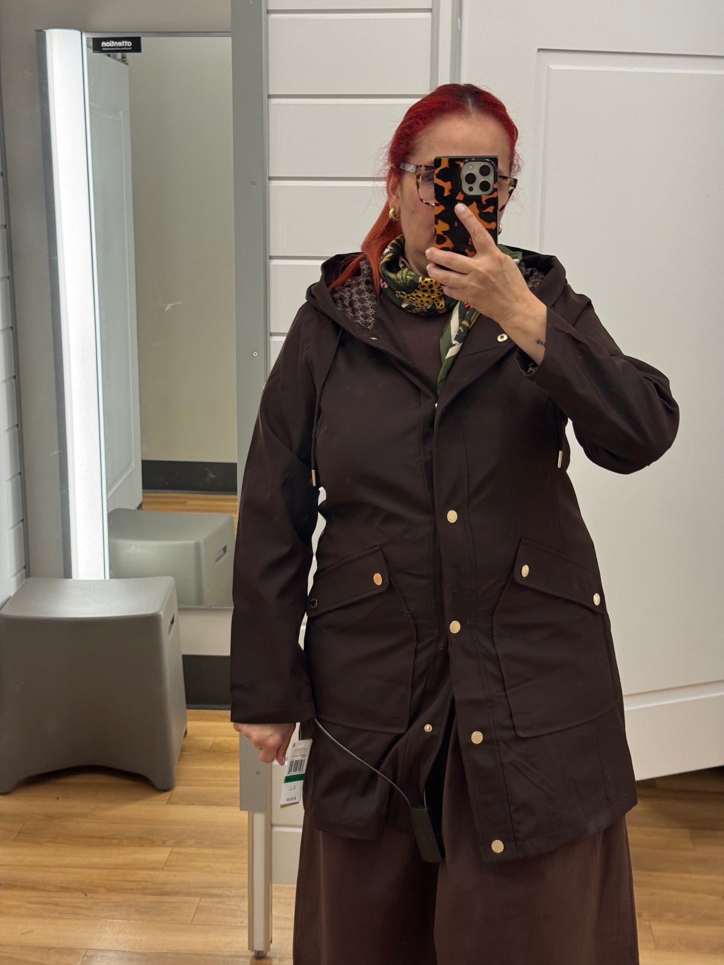 Michael kors kapüşonlu mont