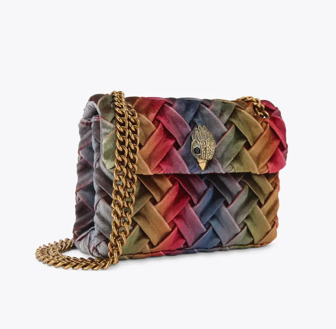 MINI VELVET KENSINGTON BAG