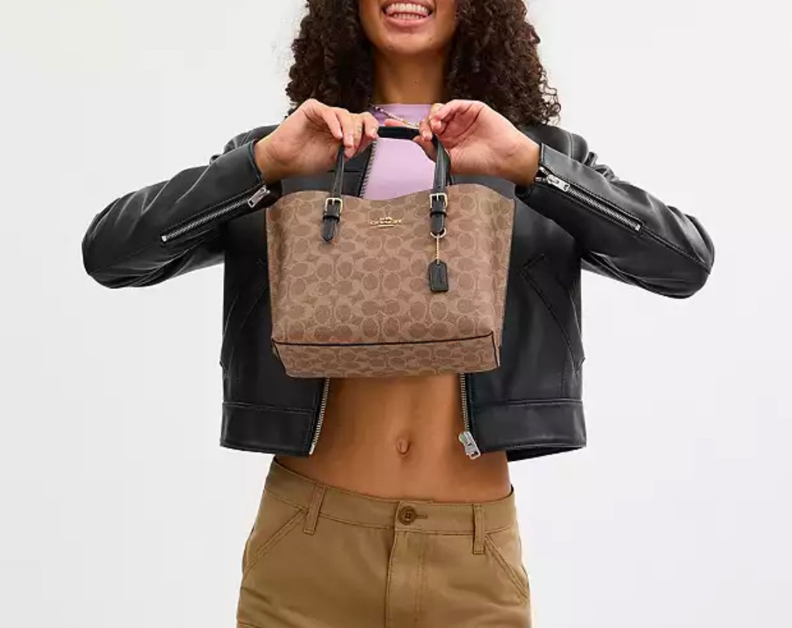 Mollie Tote Bag 25 In Signature Canvas Renkler➡️