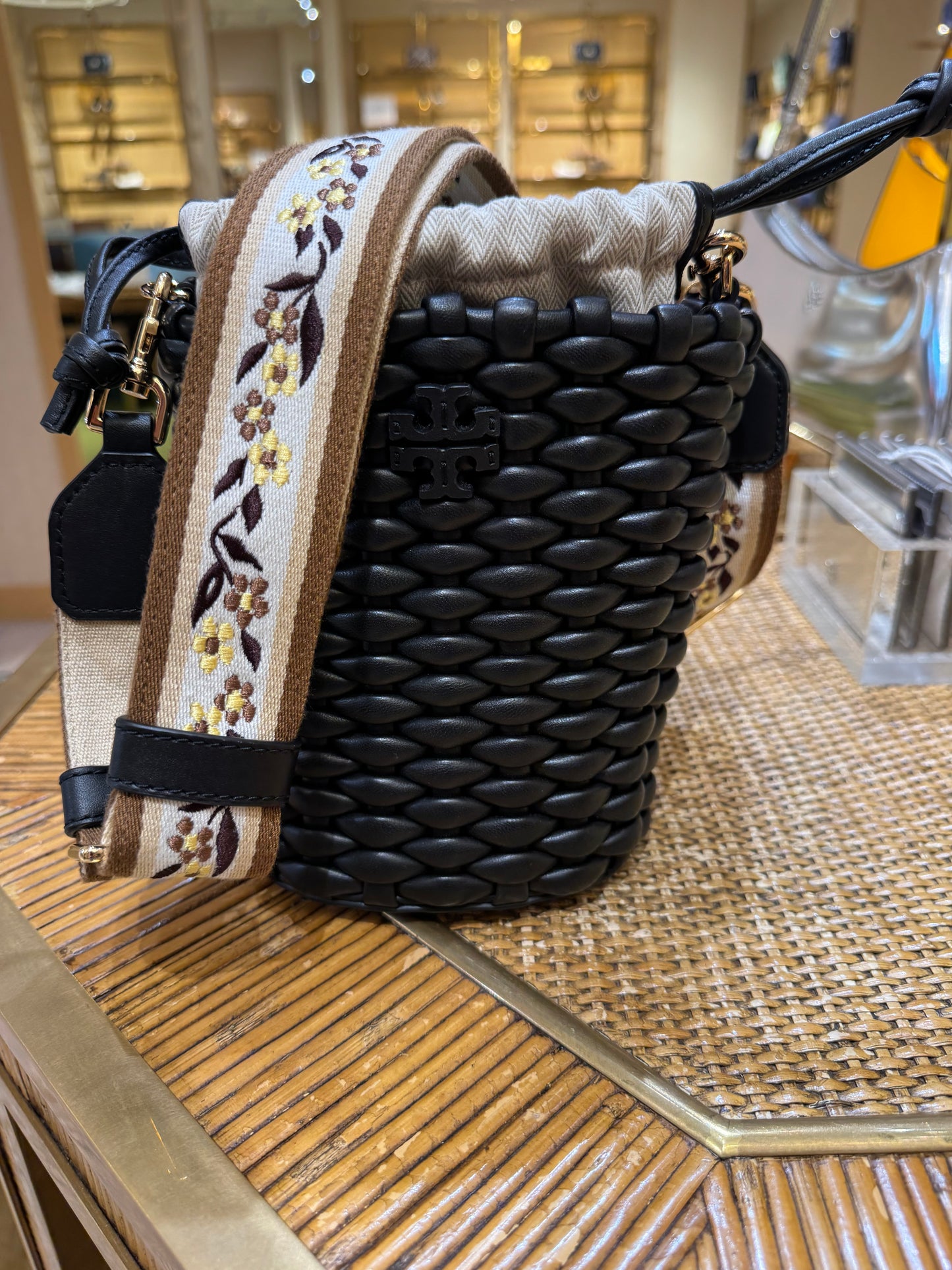 TORY BURCH Deri sepet çanta