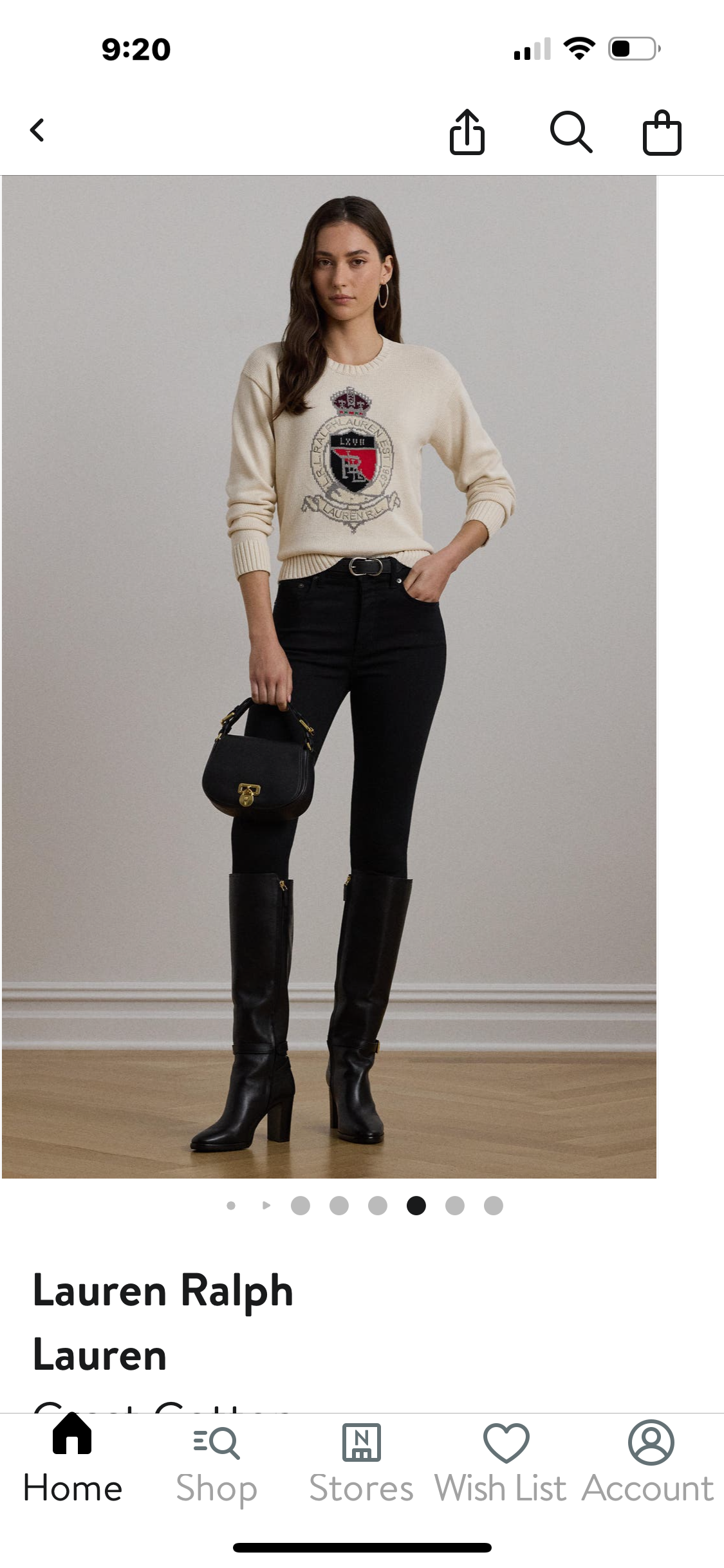 Ralph Lauren Logo koton kazak