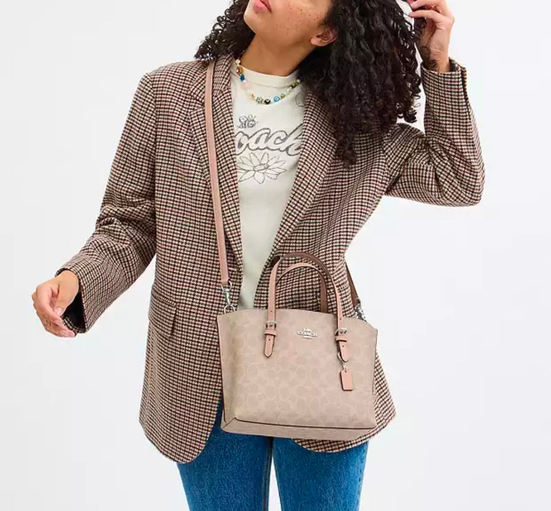 Mollie Tote Bag 25 In Signature Canvas Renkler➡️