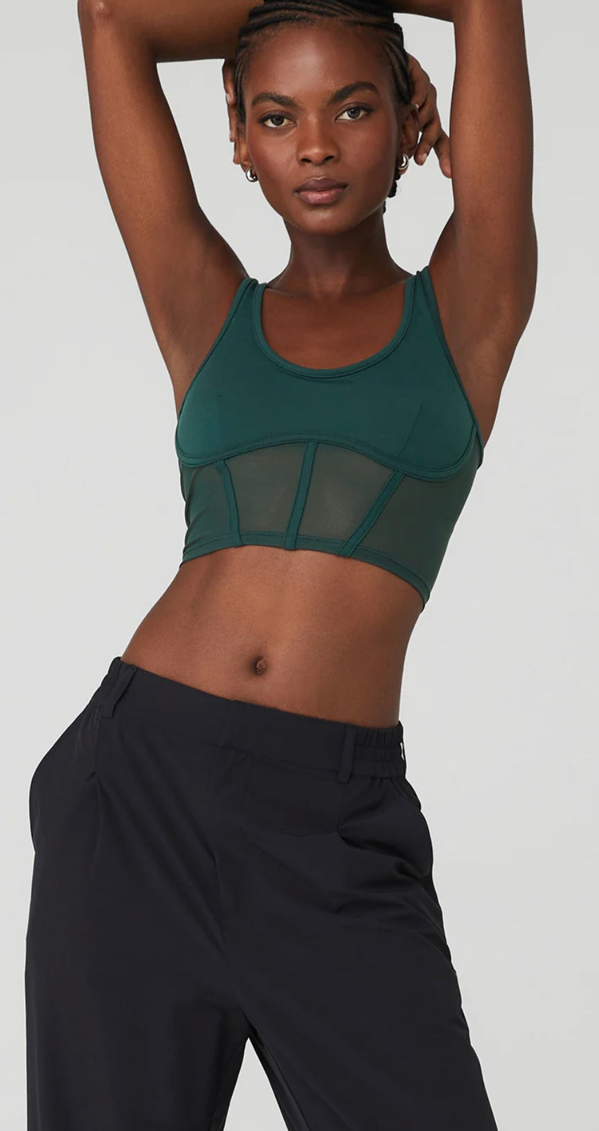 Airbrush Mesh Corset Tank