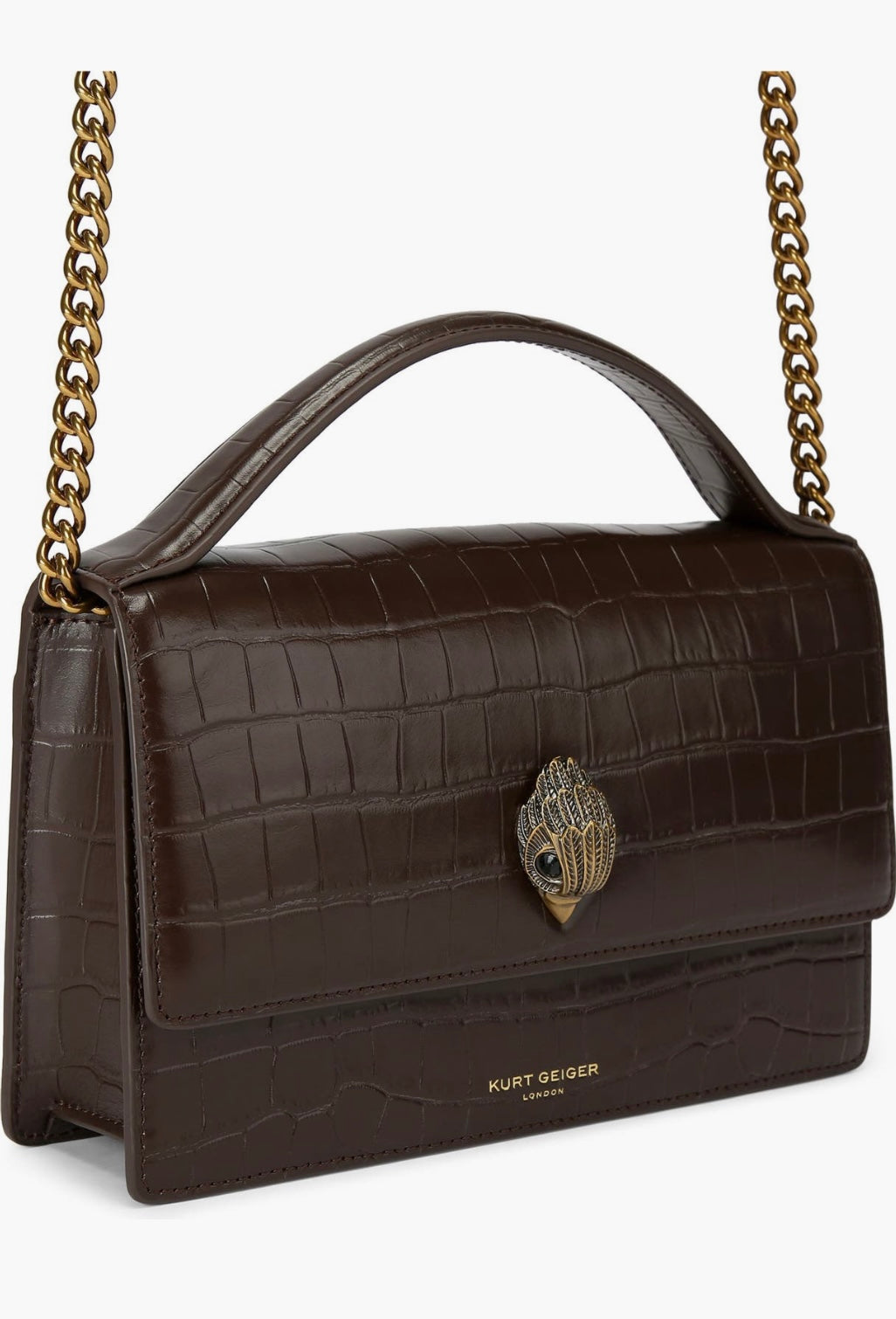 Bond croc embrossed top handle