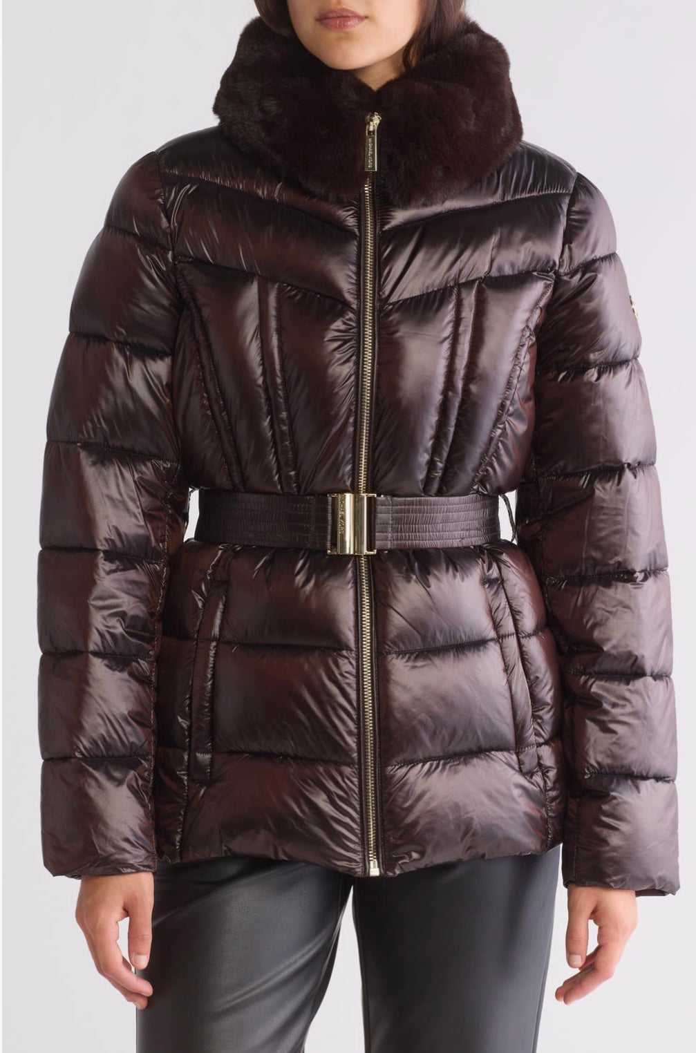 Michael kors faux fur puffer jacket
