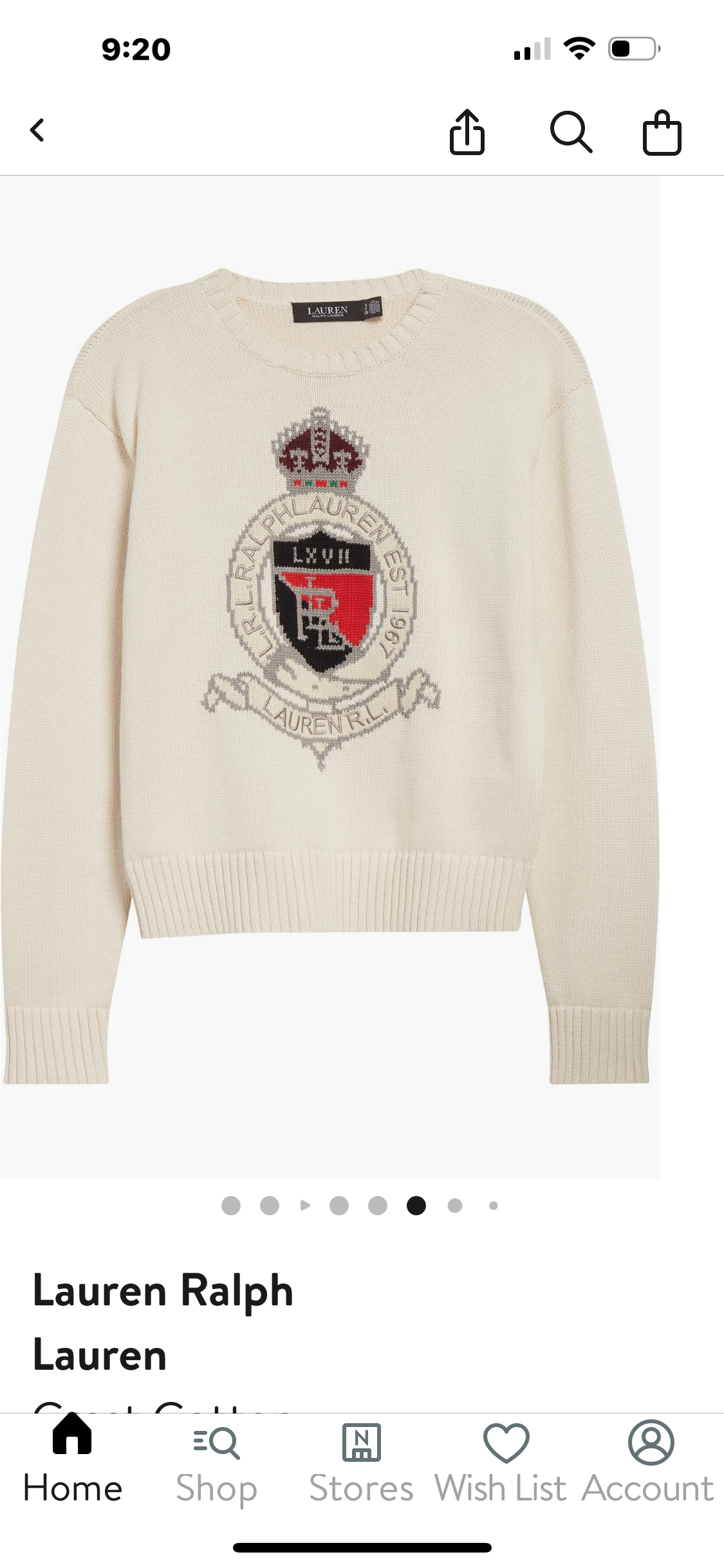 Ralph Lauren Logo koton kazak