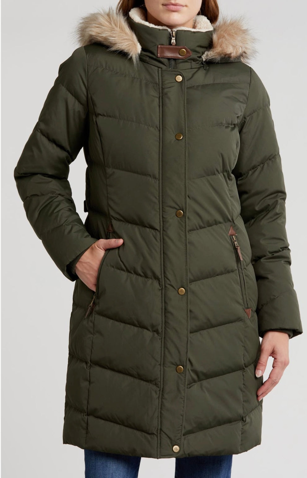 Ralph Lauren Hooded puffer coat