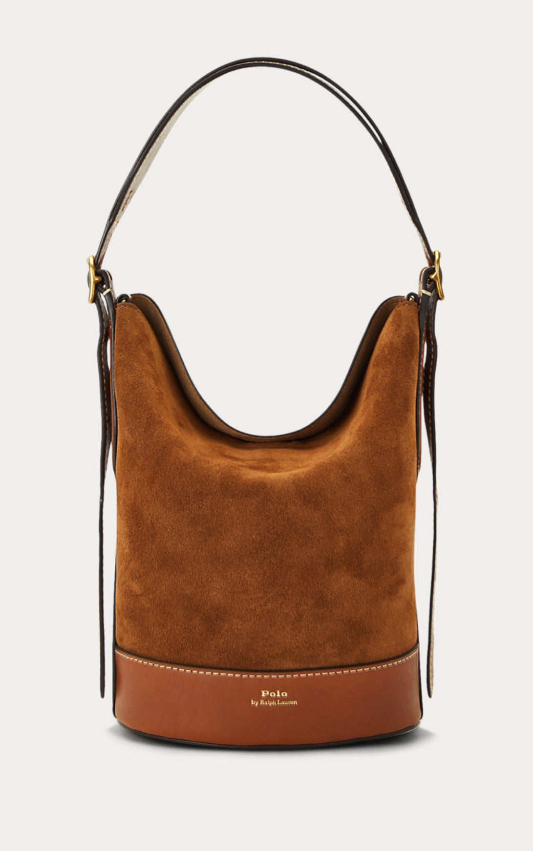 Suede bucket bag
