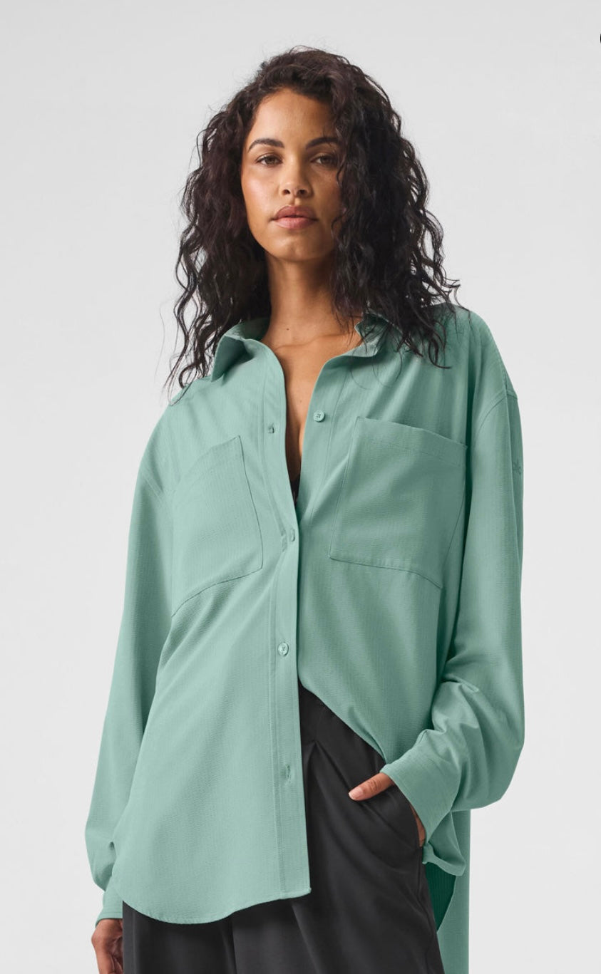 Dreamscape button down long sleeve