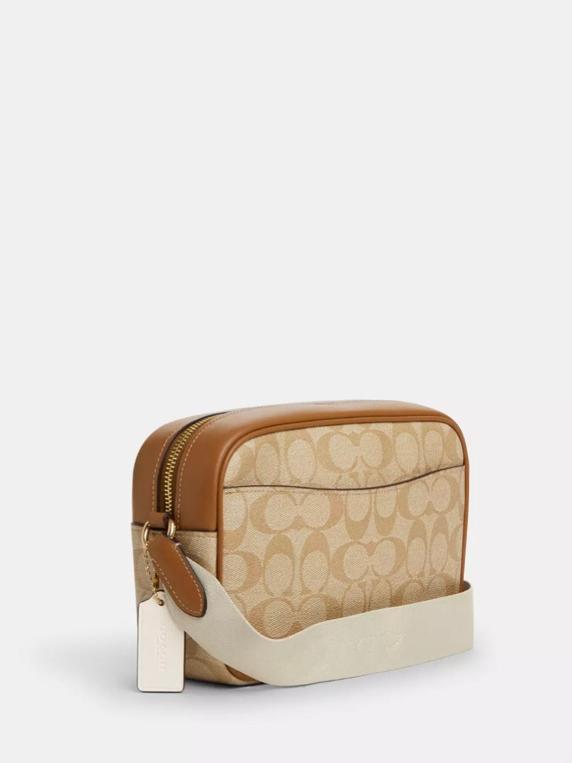 Jamie Camera Bag In Signature Canvas With Stripe
