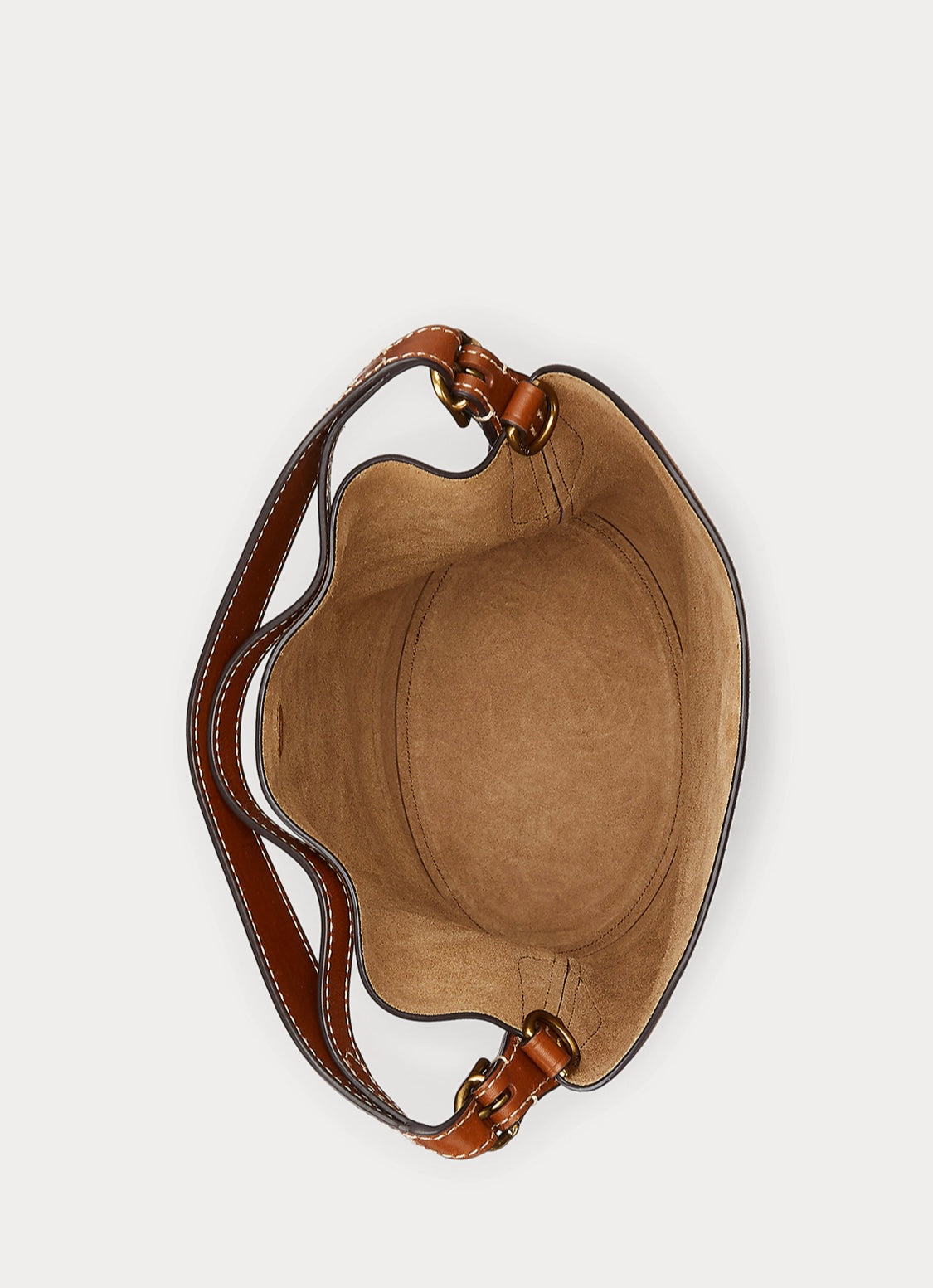 Suede bucket bag