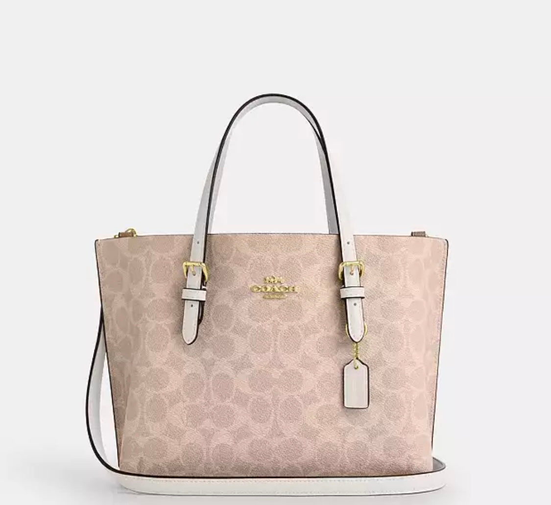 Mollie Tote Bag 25 In Signature Canvas Renkler➡️