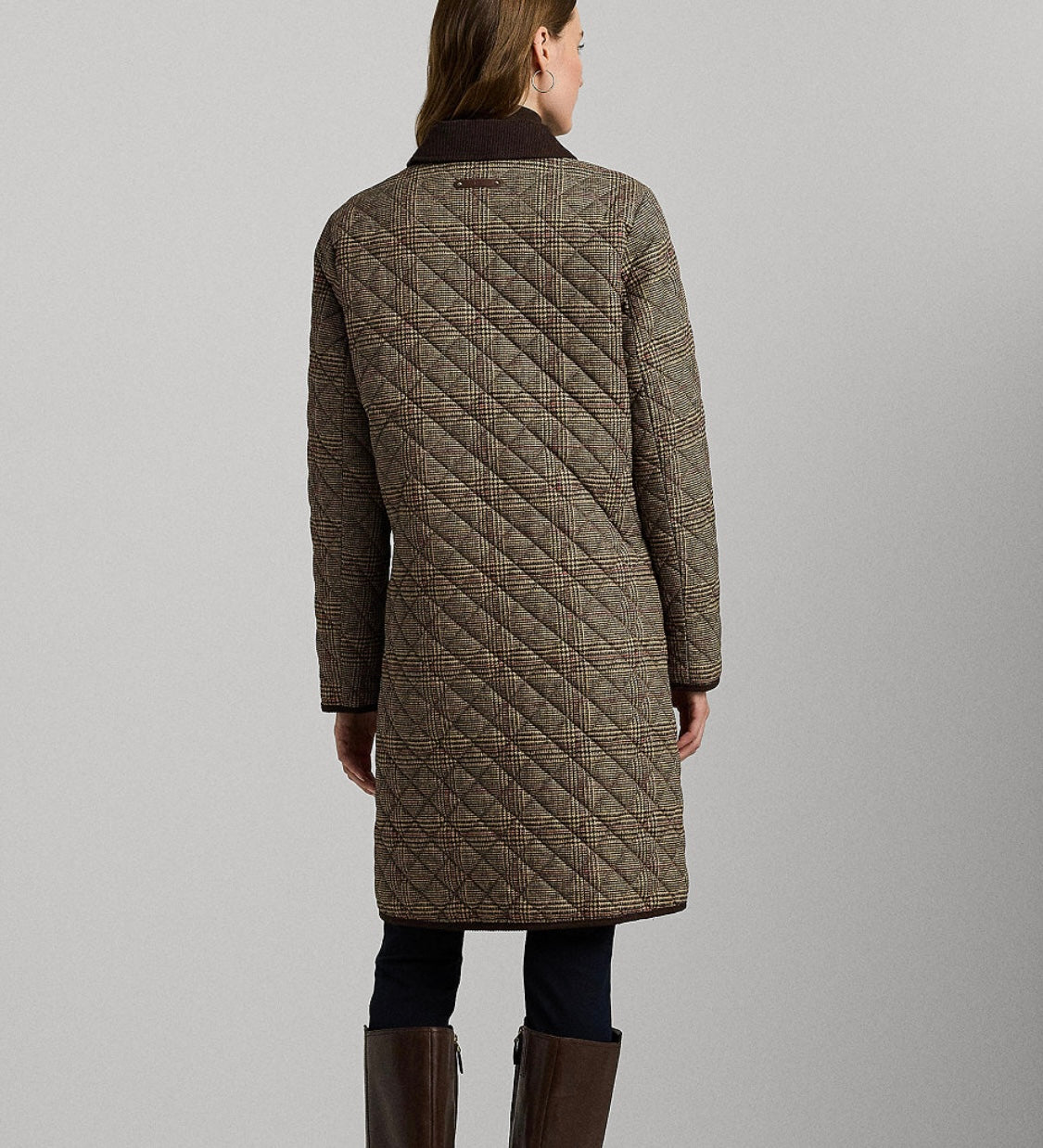 Women's Collared Quilted Coat