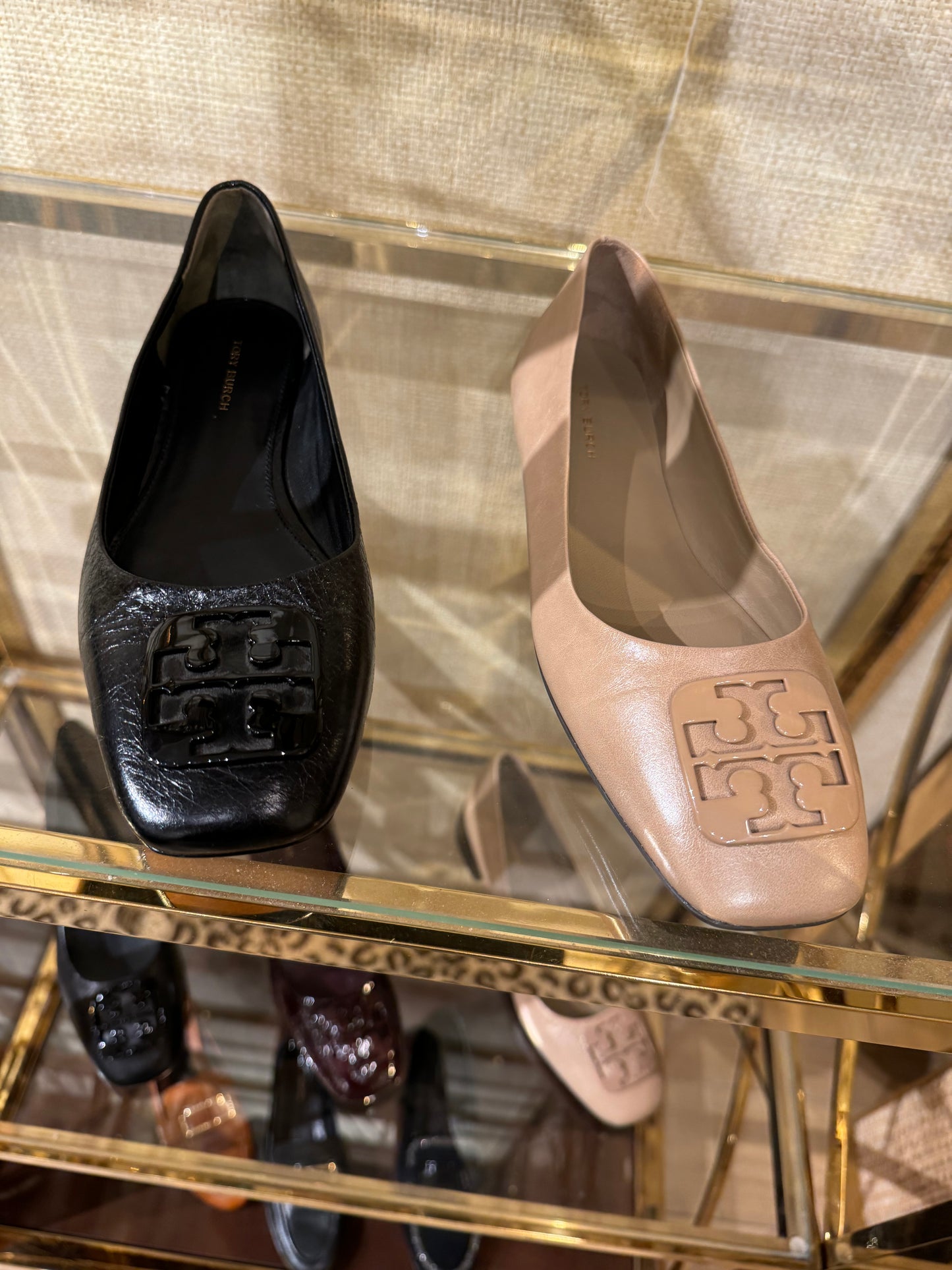 Tory burch Georgia kut burun az topuklu babet