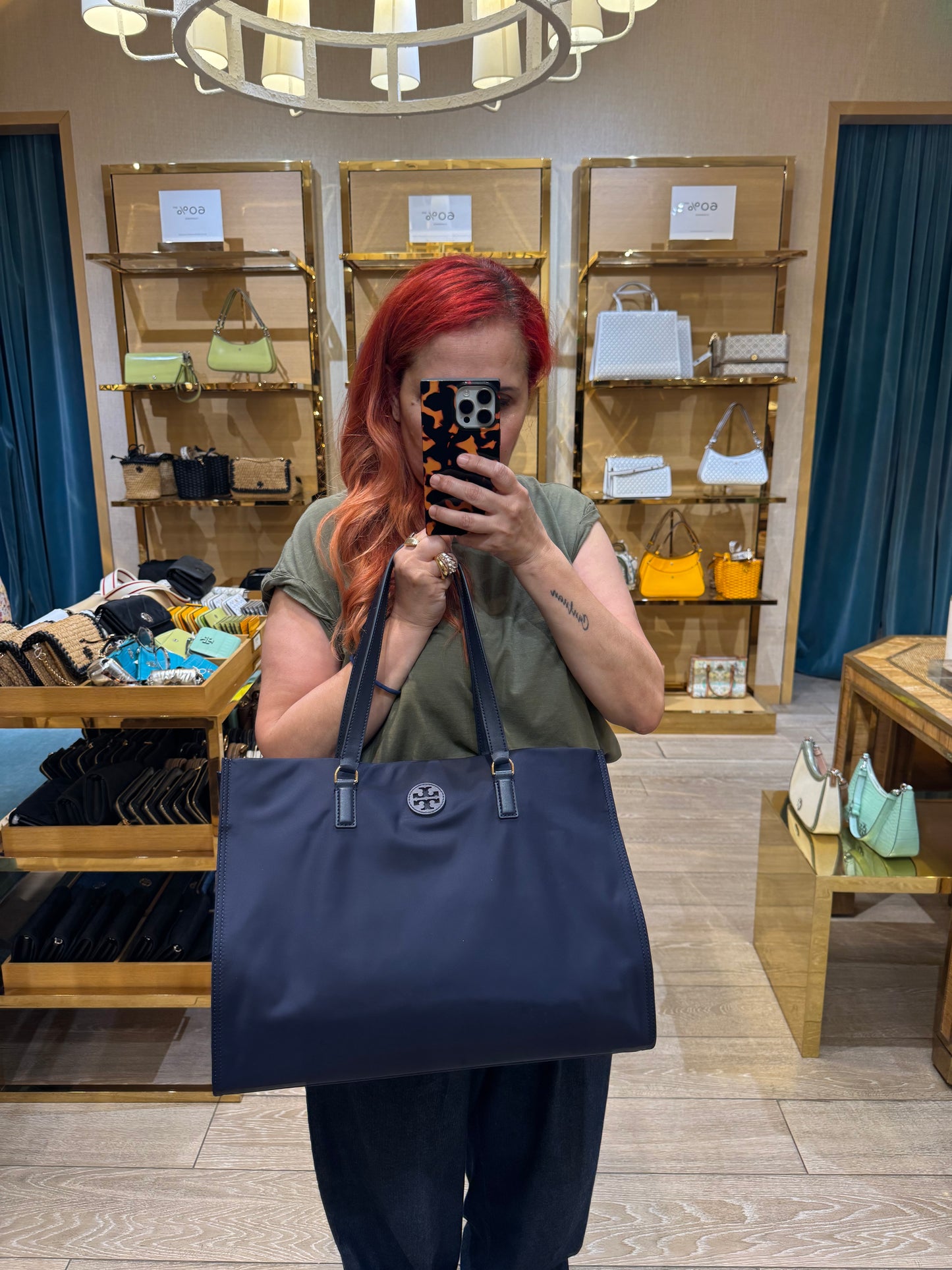 ELLA Paraşüt kumaşı büyük boy tote bag