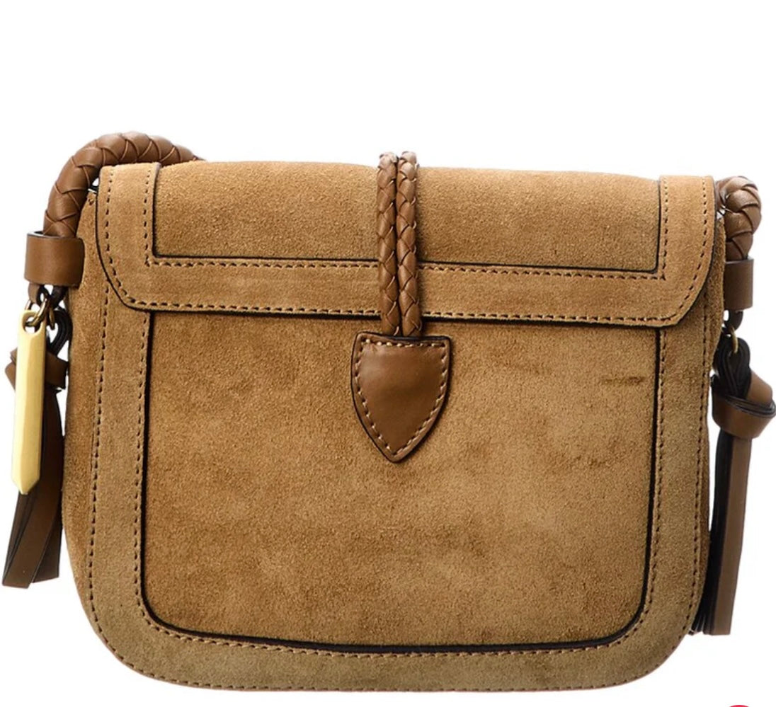 Vigo Flap Suede Shoulder Bag