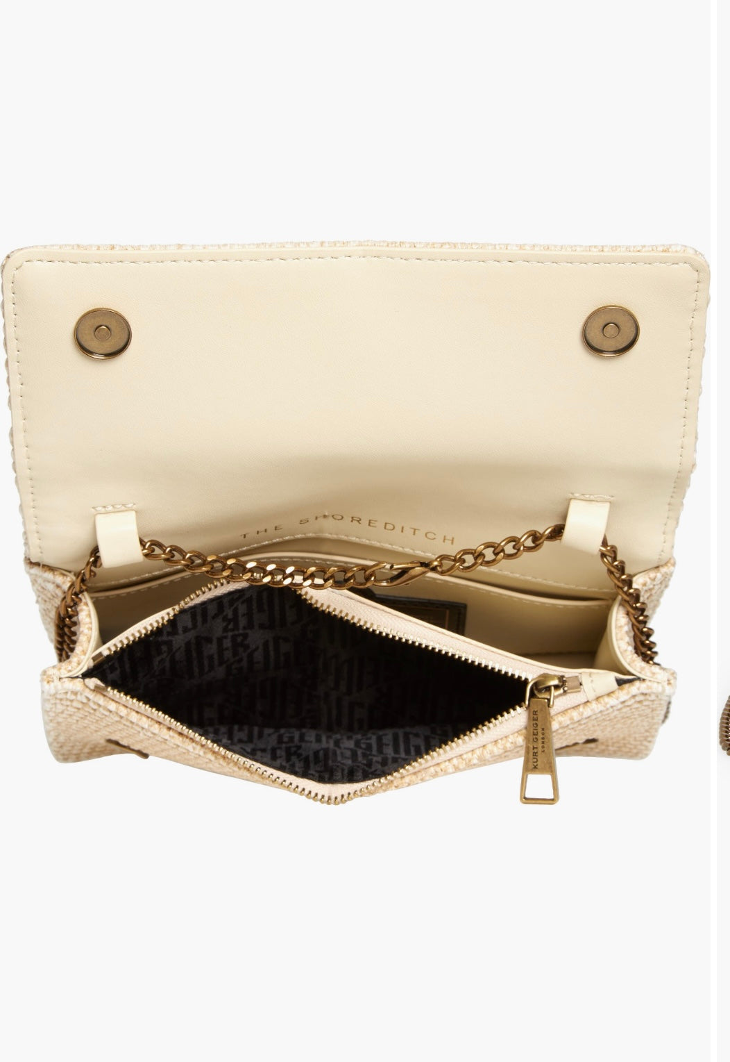 Kurt Geiger extra mini shore ditch crossbody / Beige