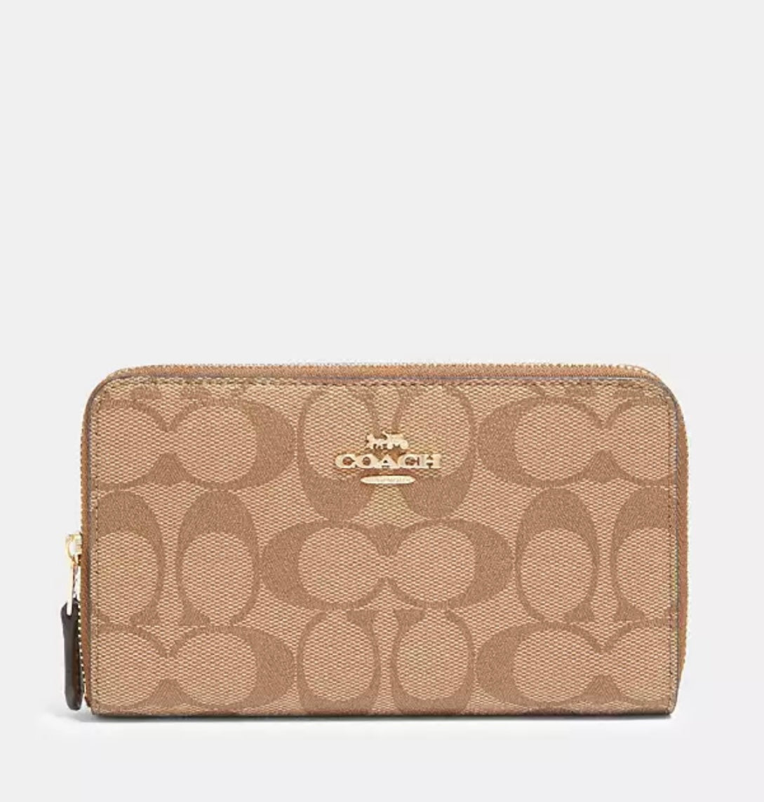 Medium Id Zip Wallet In Signature Canvas