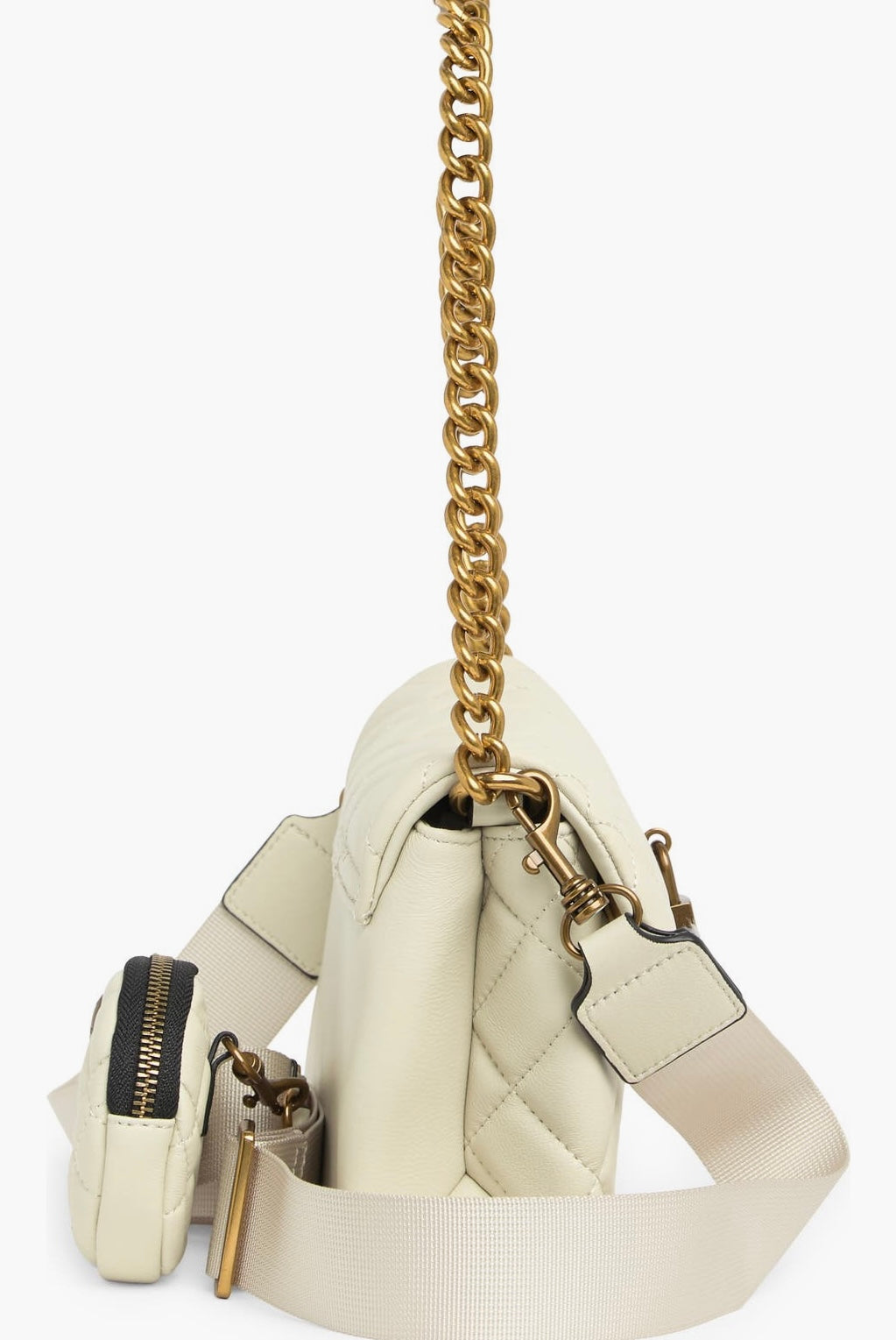 Kurt Geiger Brixton Lock convertible Crossbody bag/Krem rengi