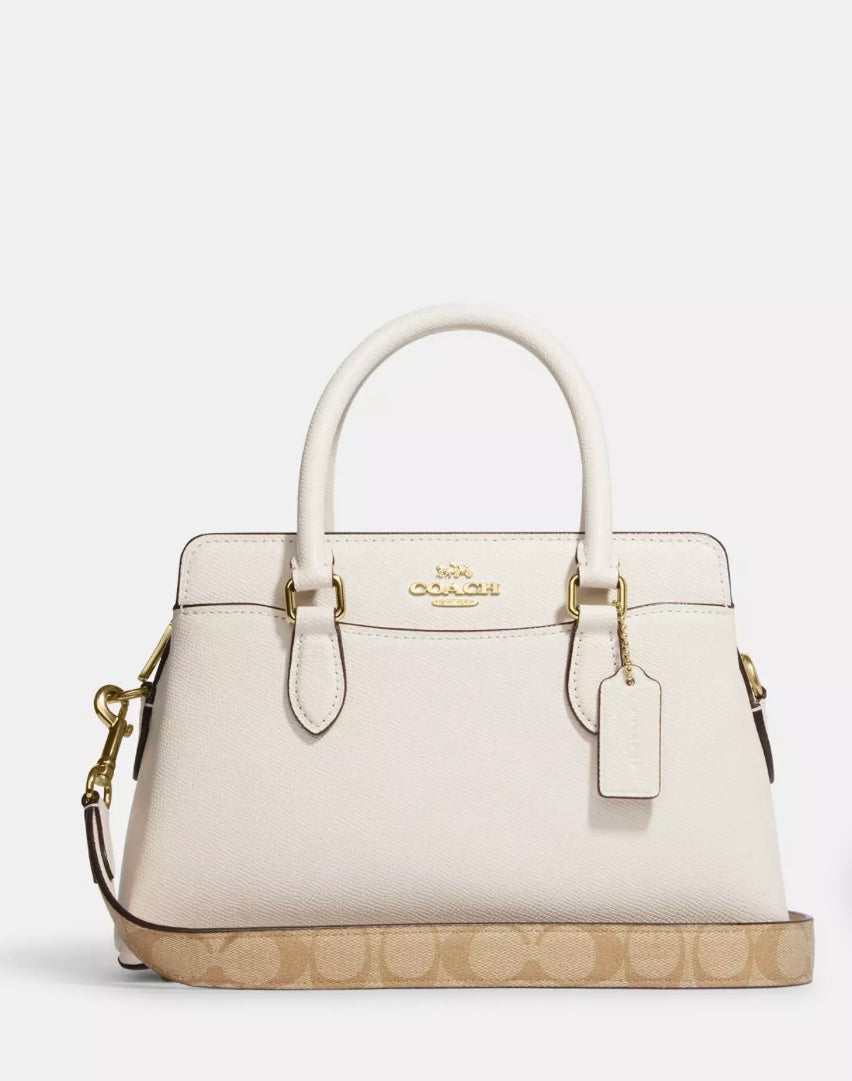 Mini Darcie Carryall Bag With Signature Canvas Detail