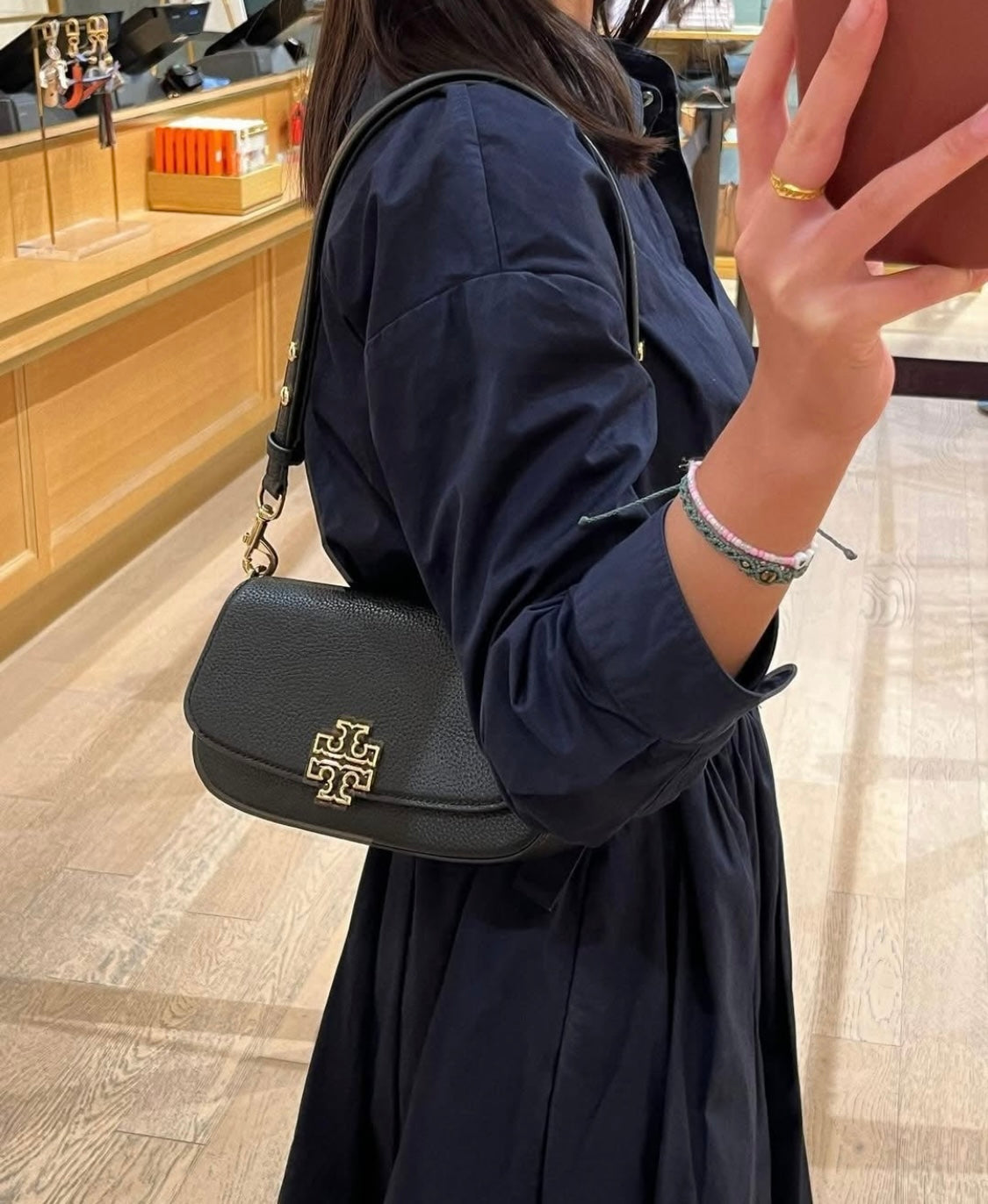 Tory Burch çift askı siyah