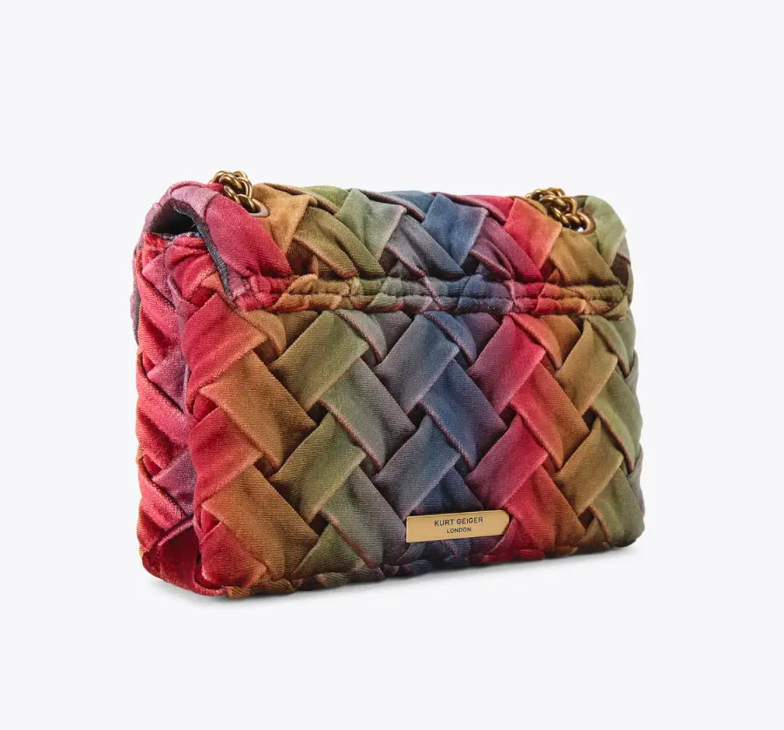MINI VELVET KENSINGTON BAG