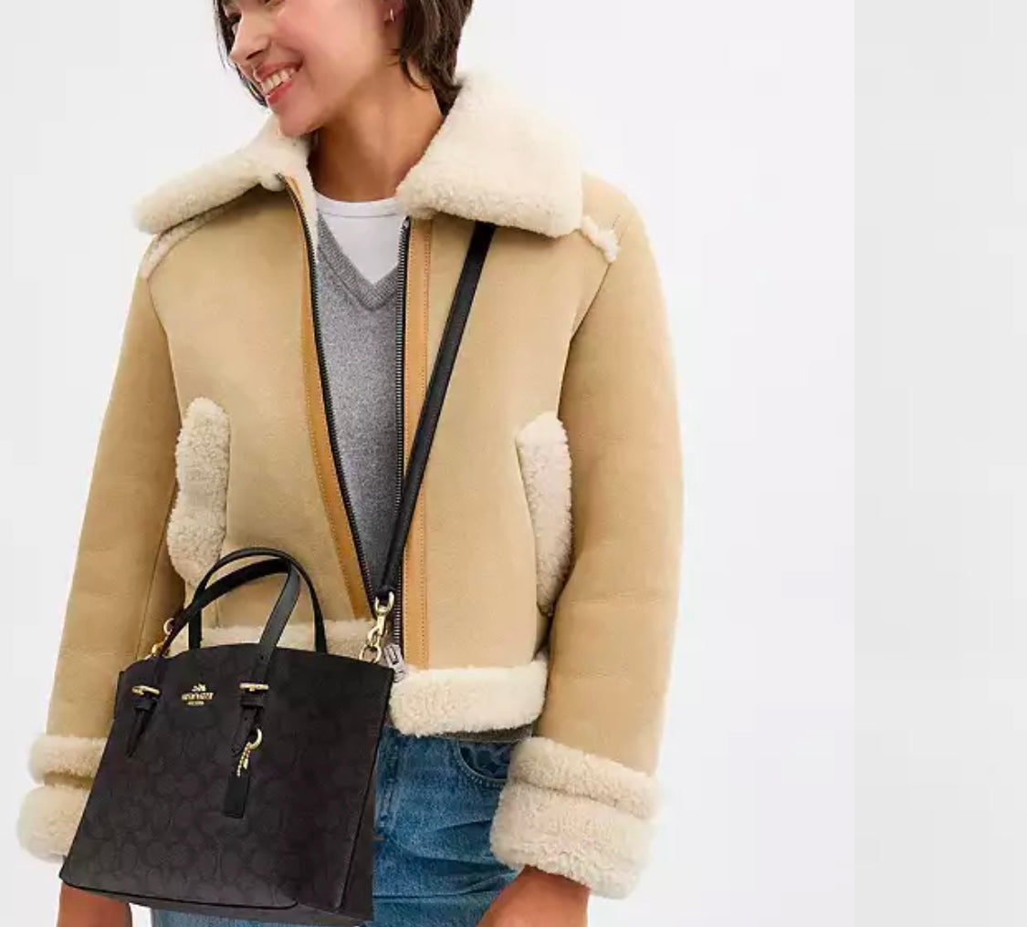 Mollie Tote Bag 25 In Signature Canvas Renkler➡️