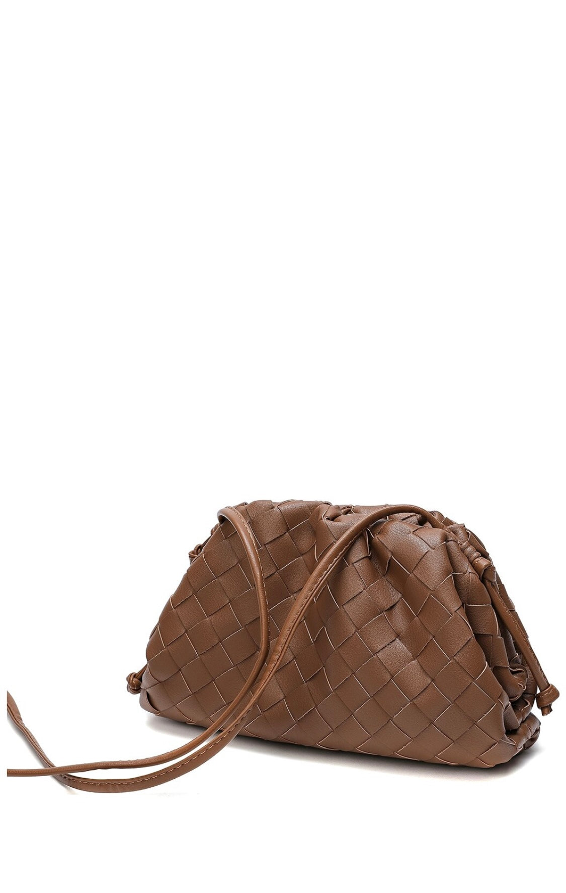 Woven Leather Clutch &Crossbody