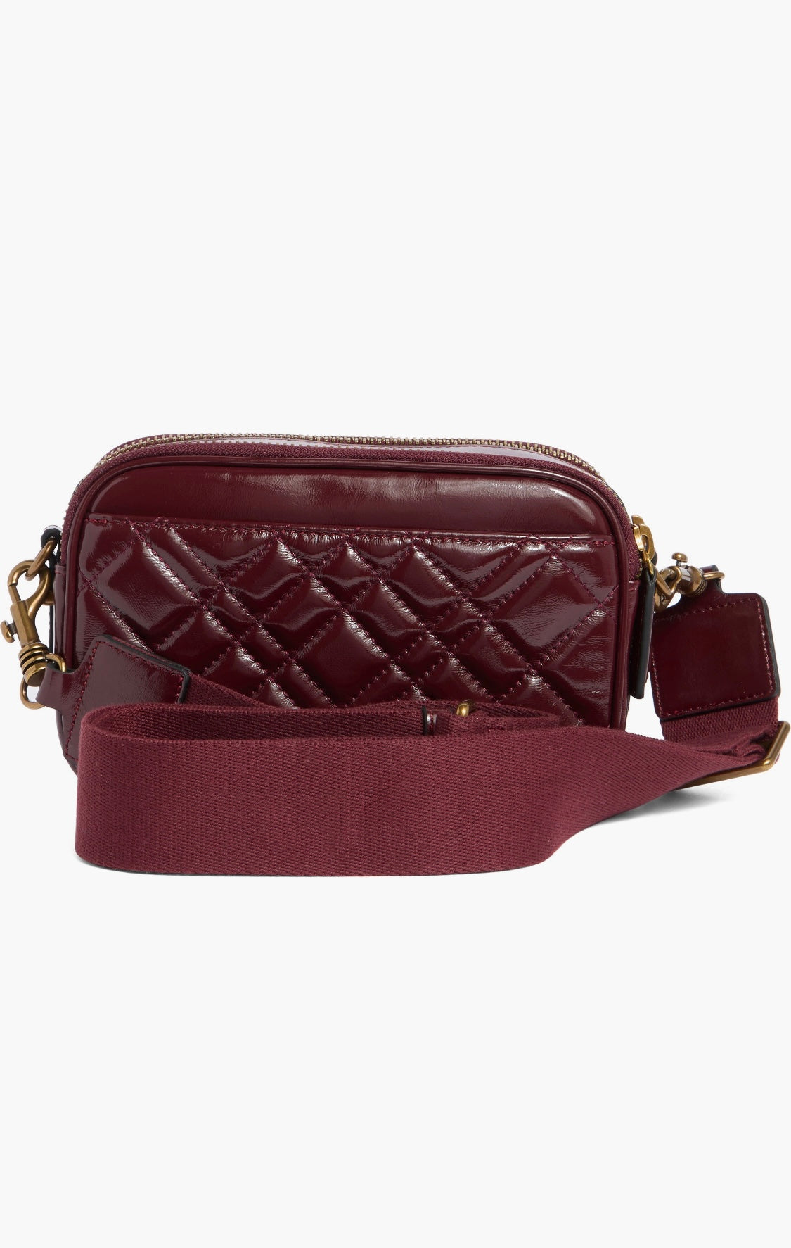 Double zip Crossbody/ Bordo