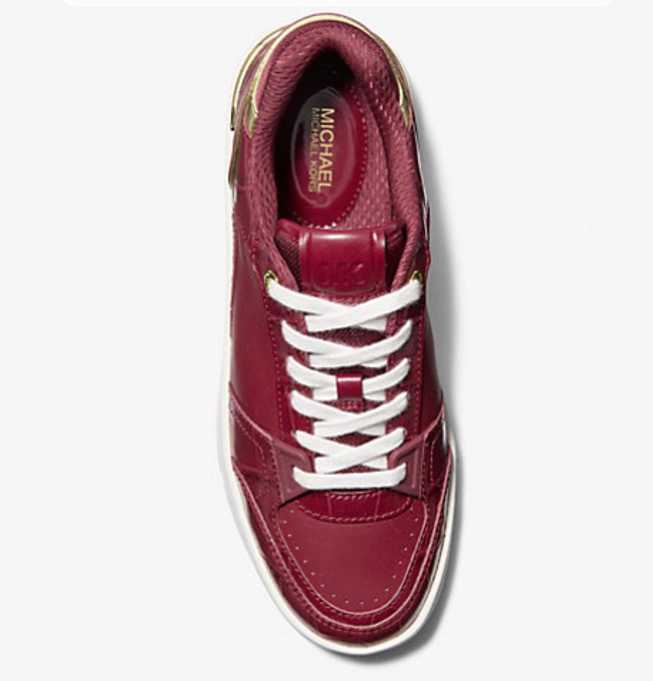 Rebel Leather Sneaker/Deep Red/Michael Kors