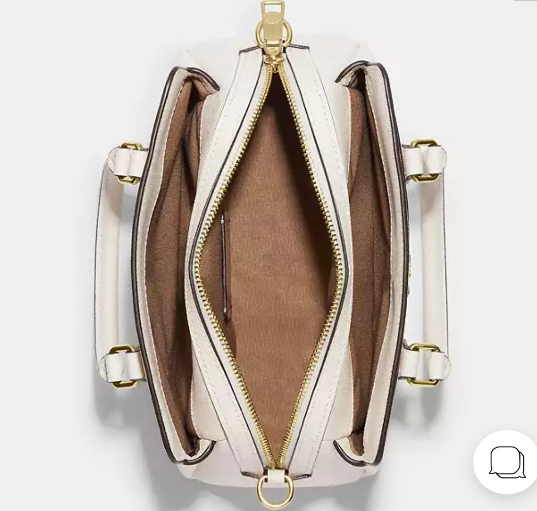 Mini Darcie Carryall Bag With Signature Canvas Detail