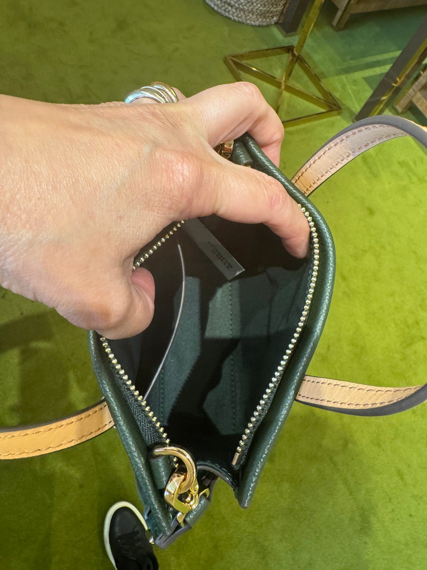 Blake mini yeşil & taba