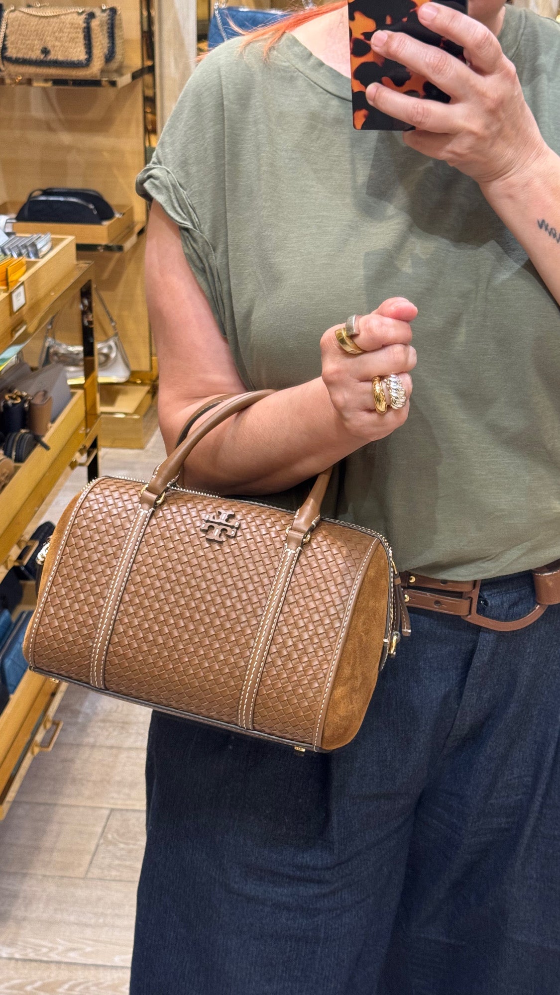 Thea Woven satchel